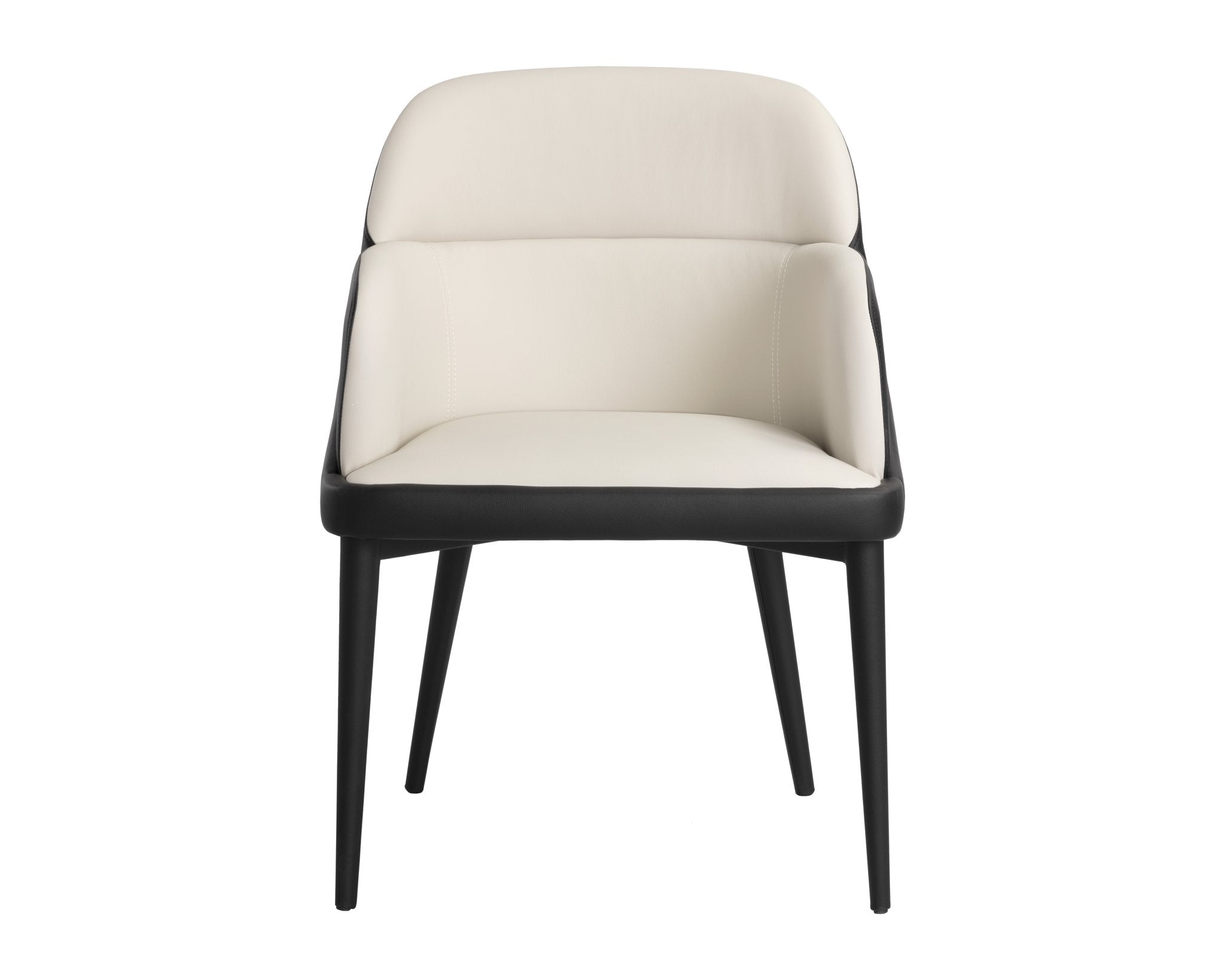 Sunpan Hagan Dining Armchair Dillon Cream / Dillon Black