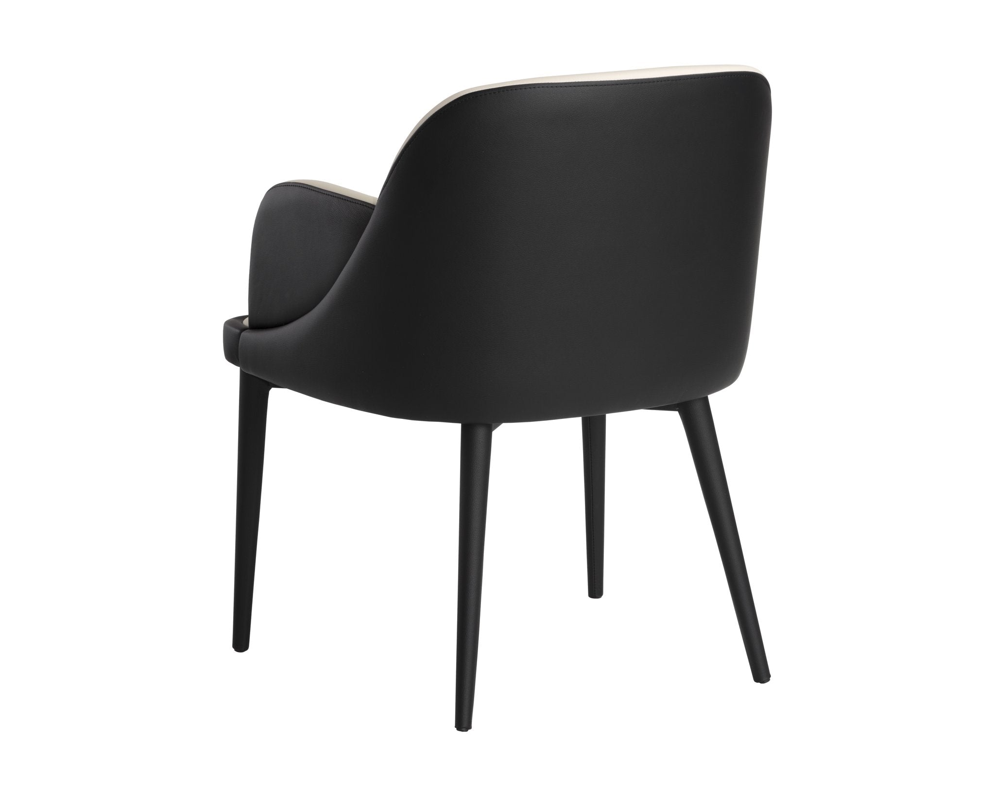 Sunpan Hagan Dining Armchair Dillon Cream / Dillon Black