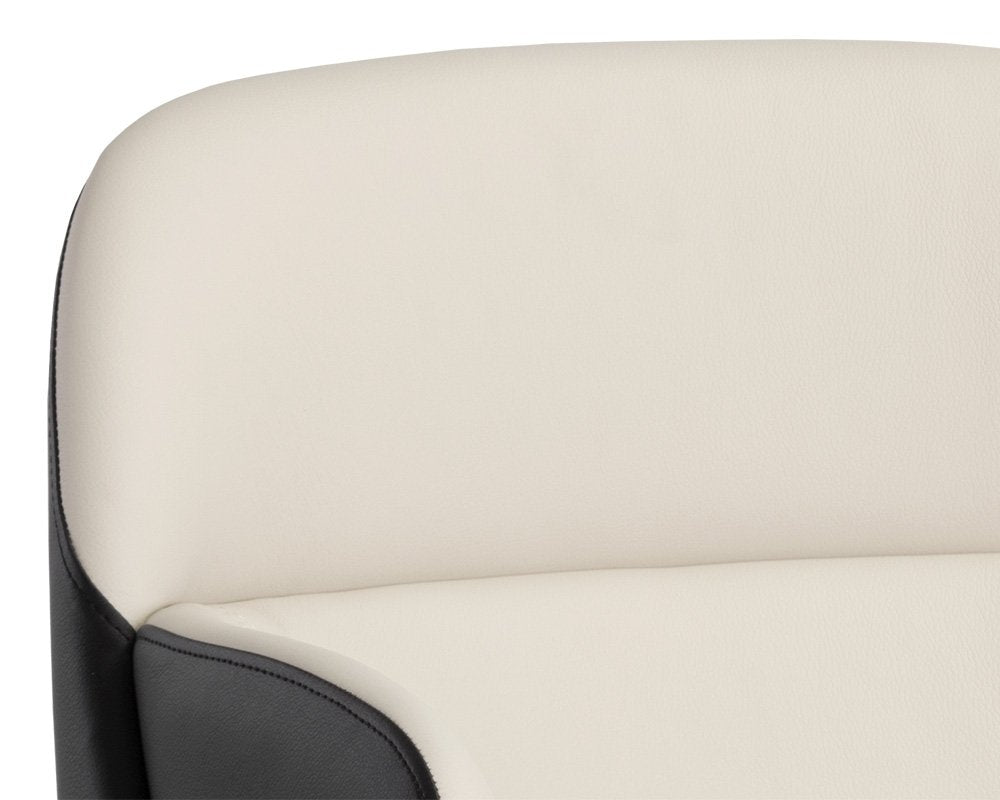 Sunpan Hagan Dining Armchair Dillon Cream / Dillon Black
