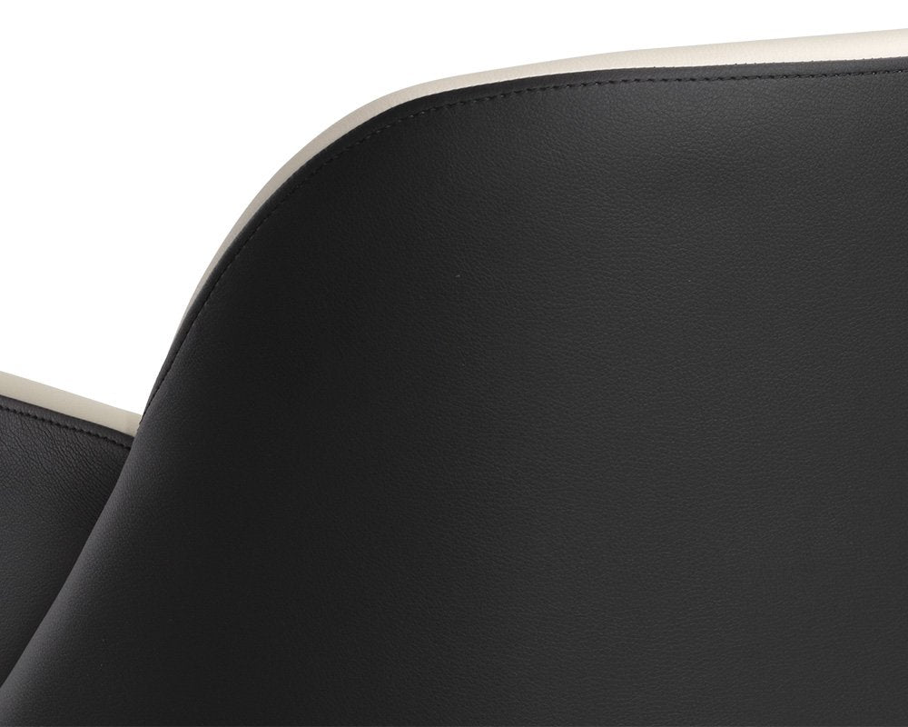 Sunpan Hagan Dining Armchair Dillon Cream / Dillon Black