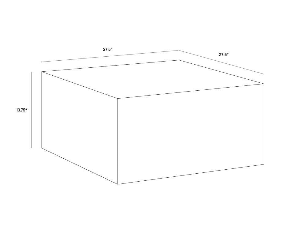 Sunpan Kyson Coffee Table Silver