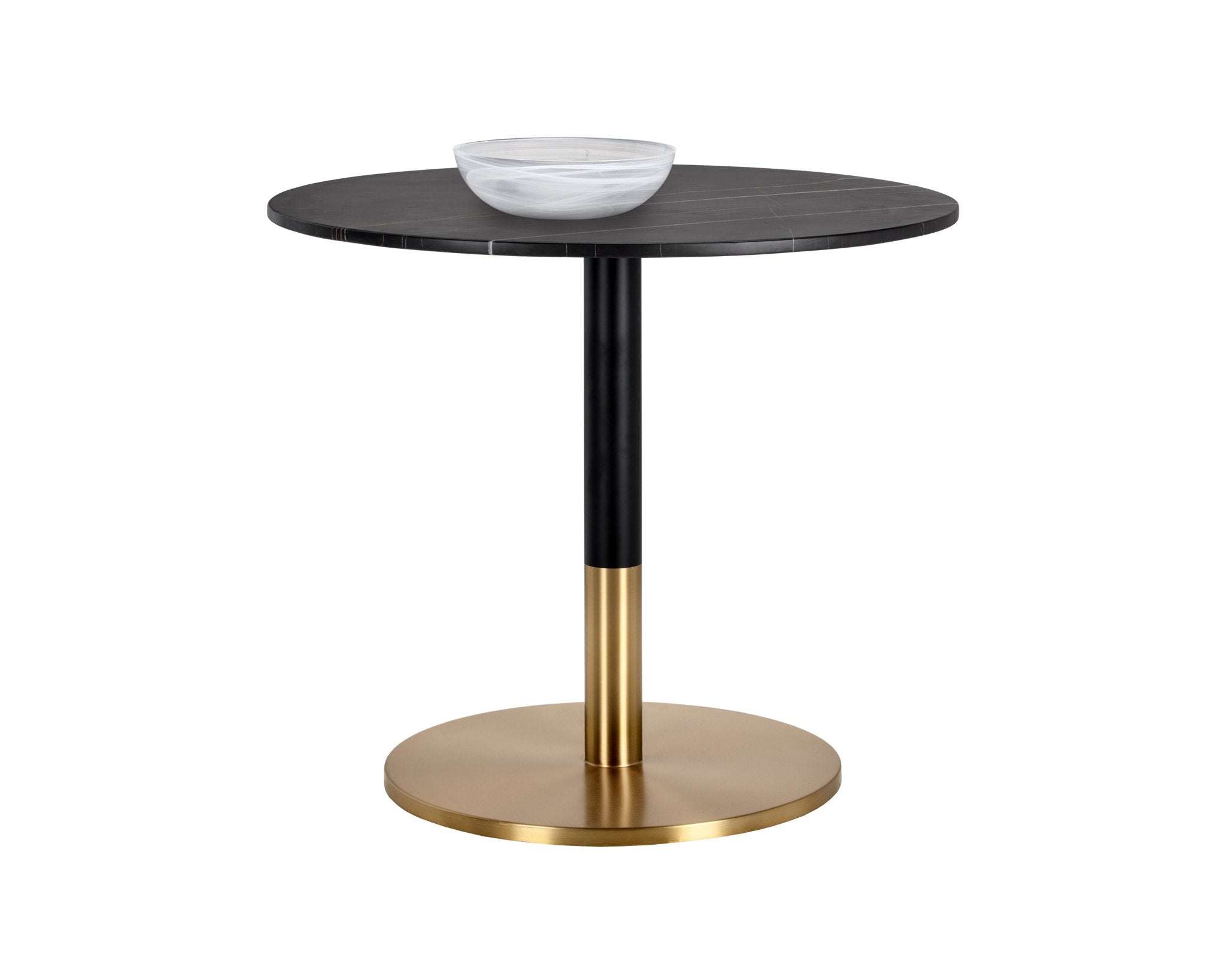Sunpan Massie Bistro Table Black Marble 35.5"