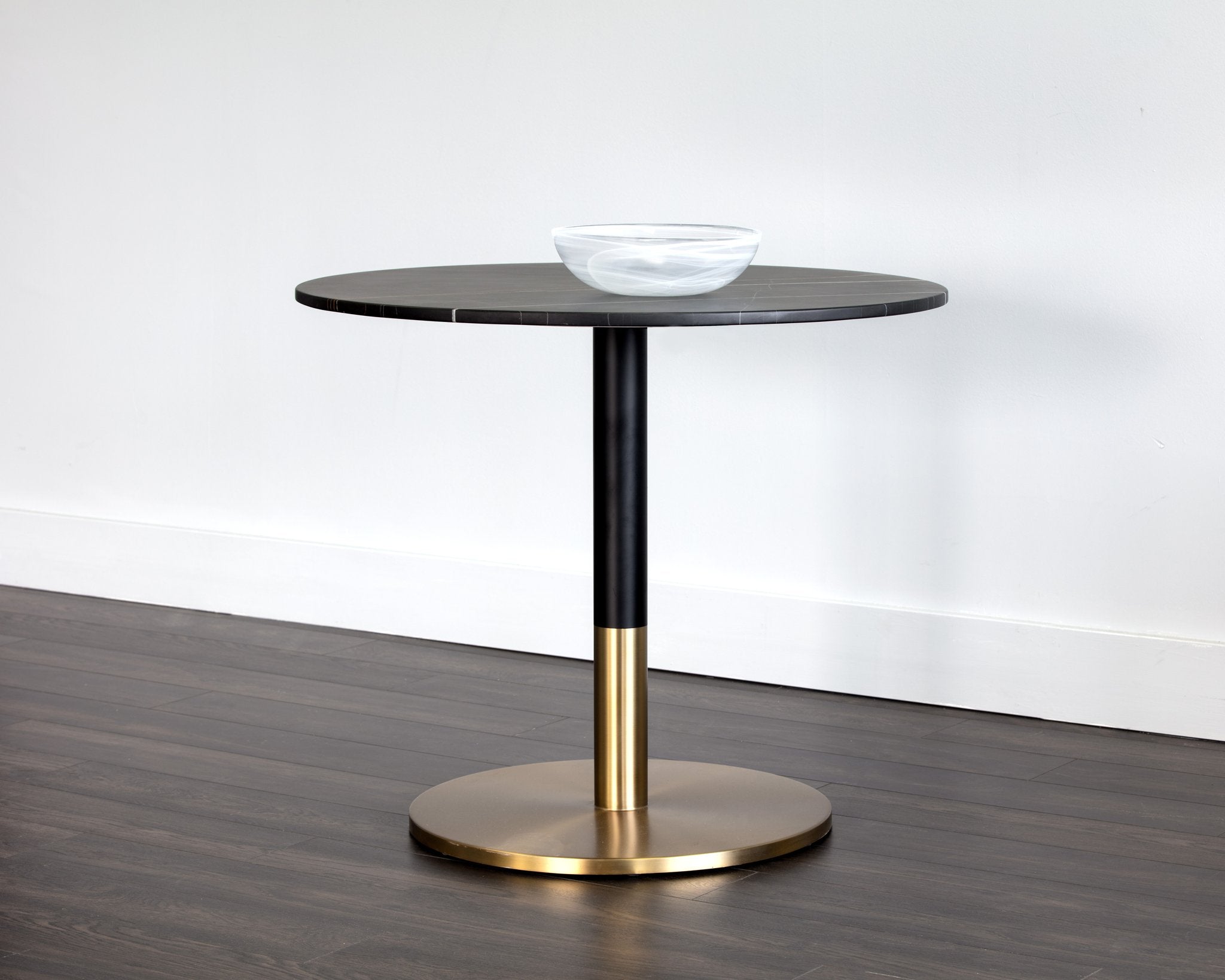 Sunpan Massie Bistro Table Black Marble 35.5"