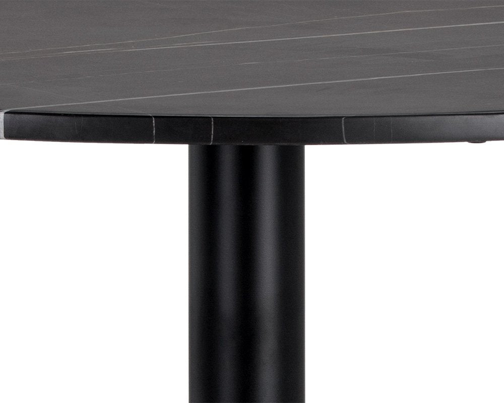 Sunpan Massie Bistro Table Black Marble 35.5"