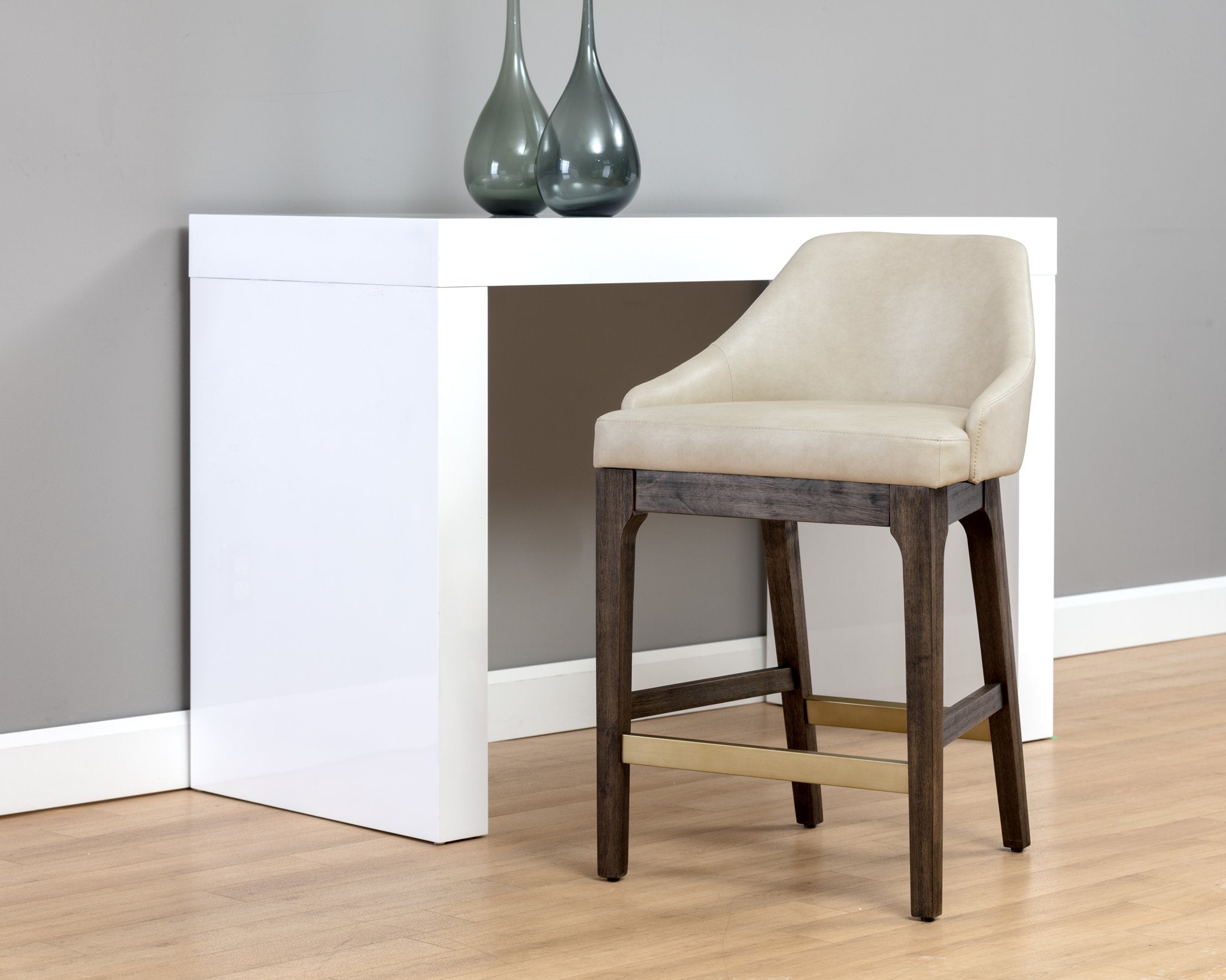 Sunpan Kace Counter Stool Bravo Cream