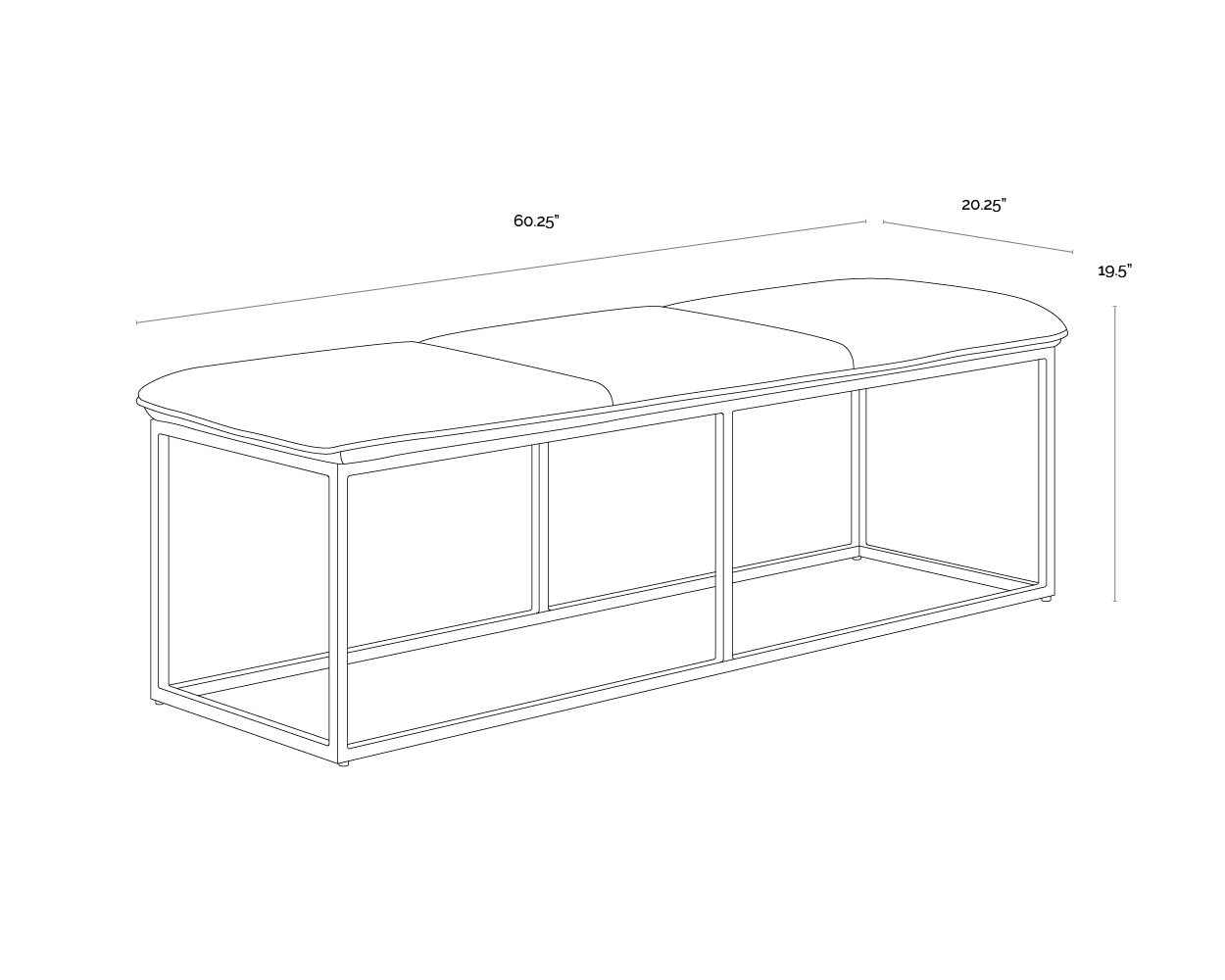 Sunpan Alley Bench
