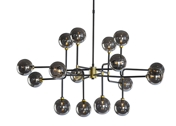 Sunpan Deimos Chandelier Large Smoke Grey