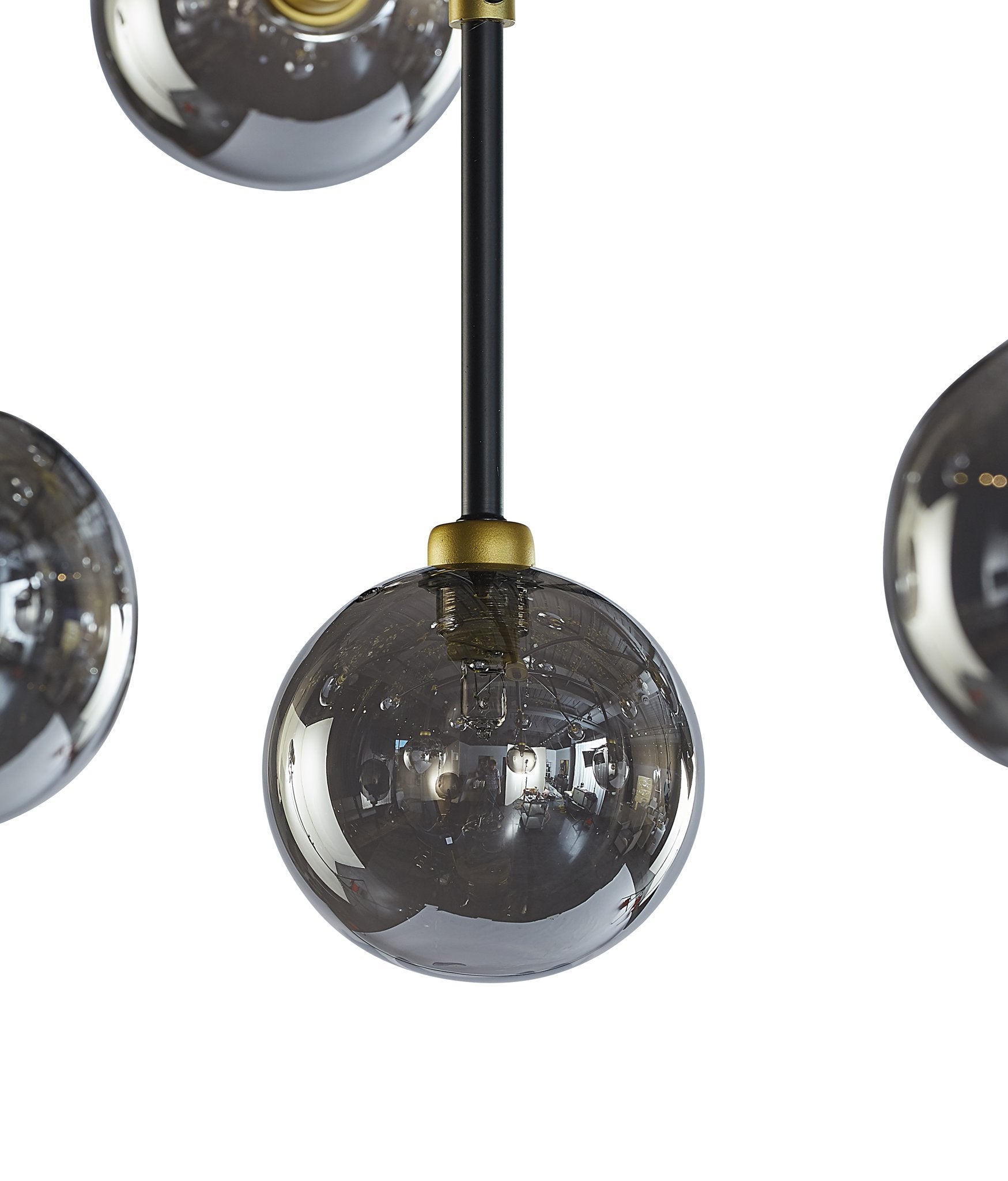 Sunpan Deimos Chandelier Large Smoke Grey