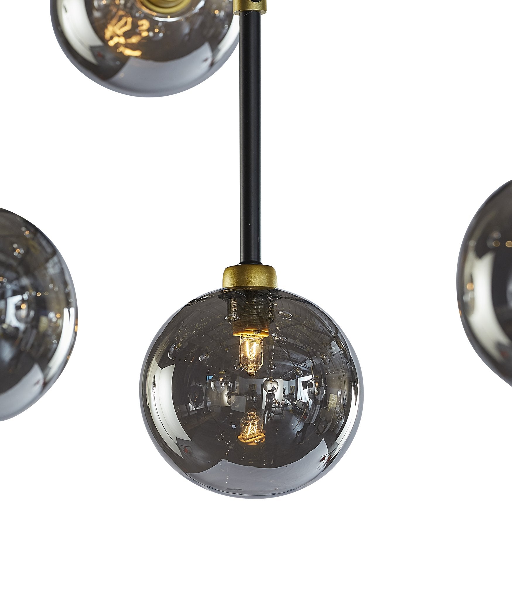Sunpan Deimos Chandelier Large Smoke Grey