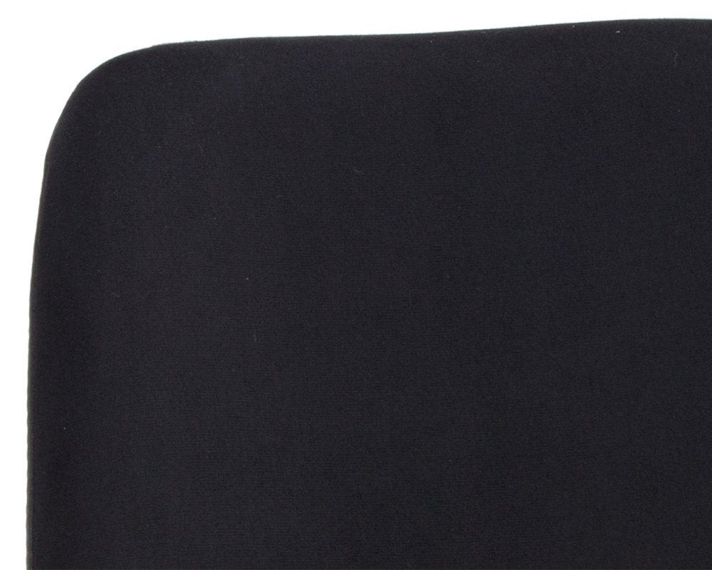 Sunpan Cassius Swivel Dining Armchair Abbington Black / Bravo Black