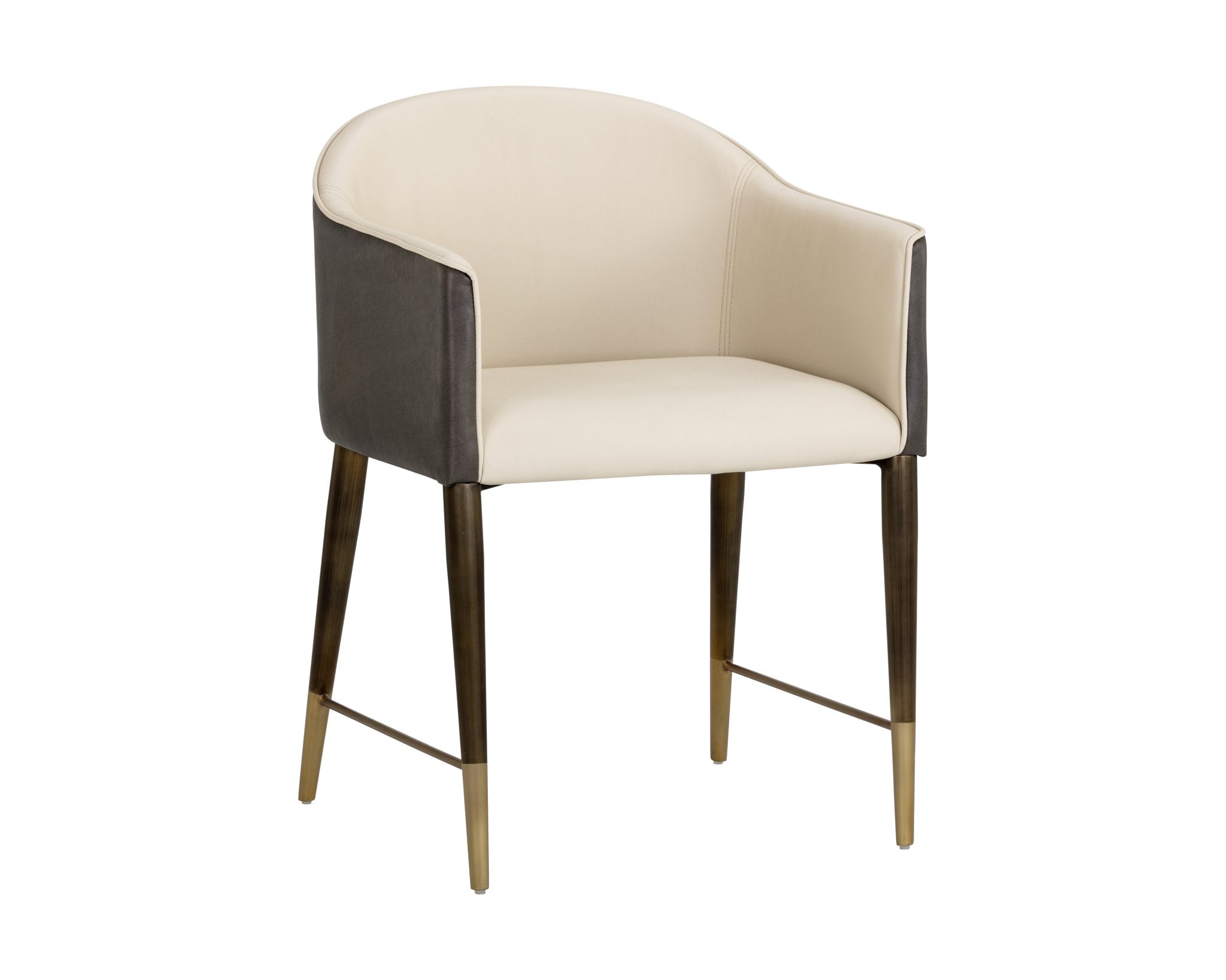 Sunpan Kylin Dining Armchair Dillon Cream / Bravo Ash
