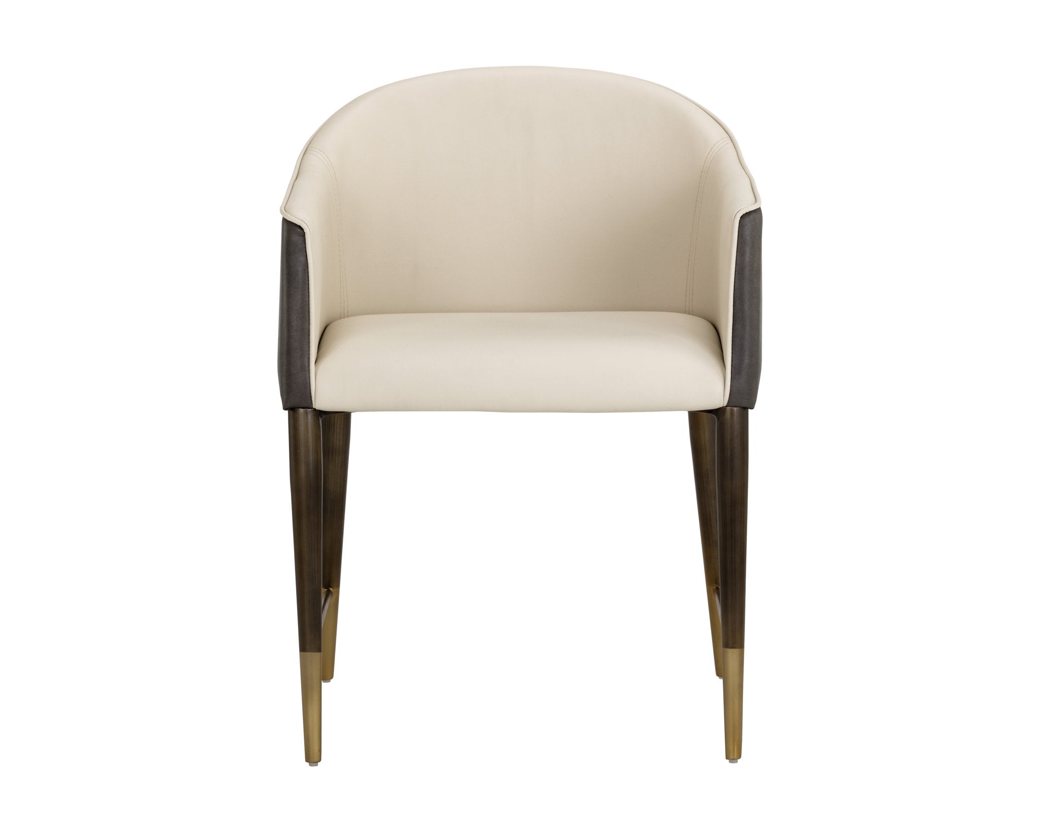 Sunpan Kylin Dining Armchair Dillon Cream / Bravo Ash