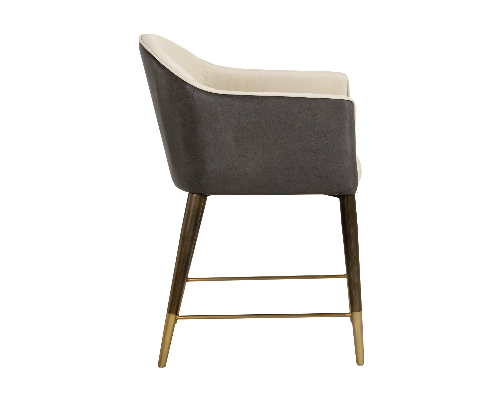 Sunpan Kylin Dining Armchair Dillon Cream / Bravo Ash