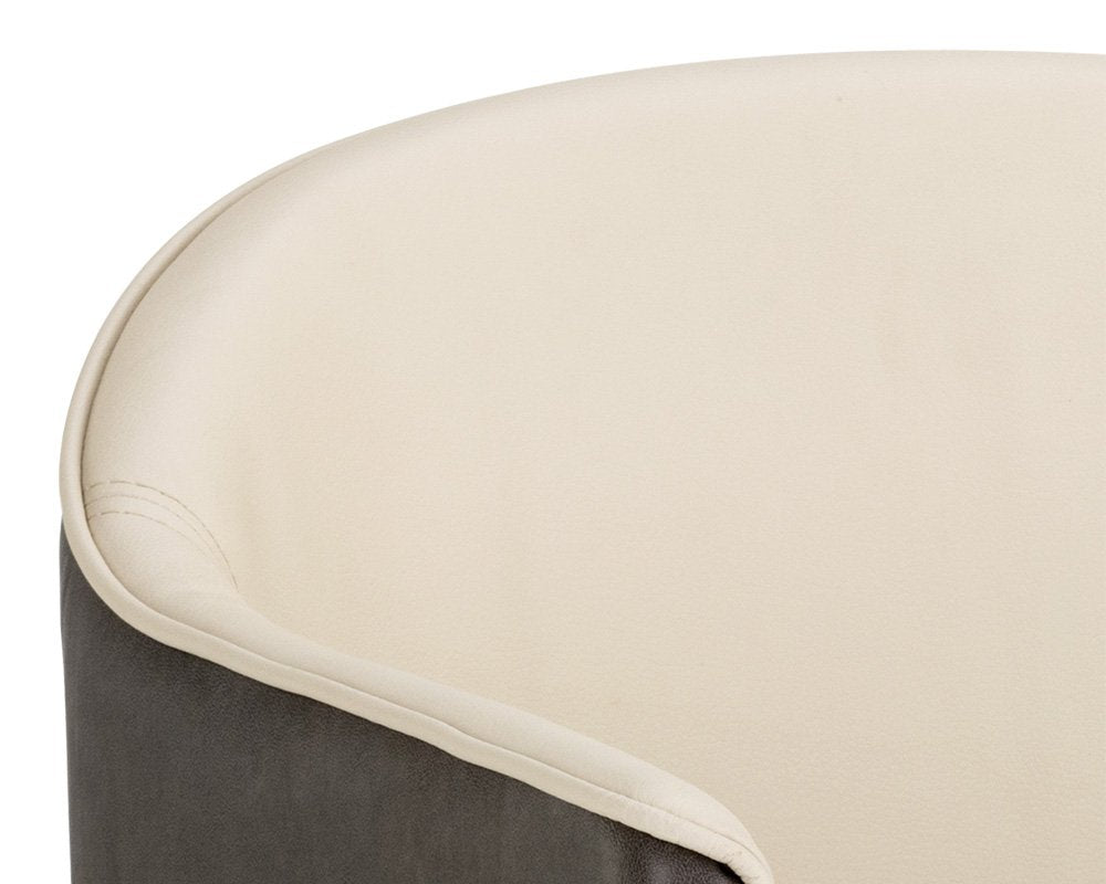 Sunpan Kylin Dining Armchair Dillon Cream / Bravo Ash