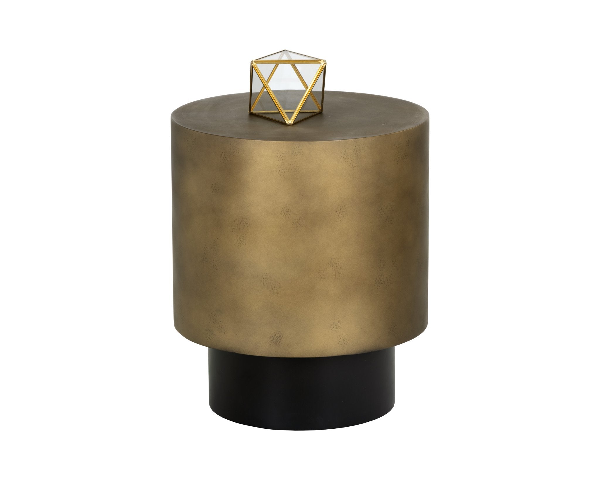 Sunpan Bernaby End Table Antique Brass