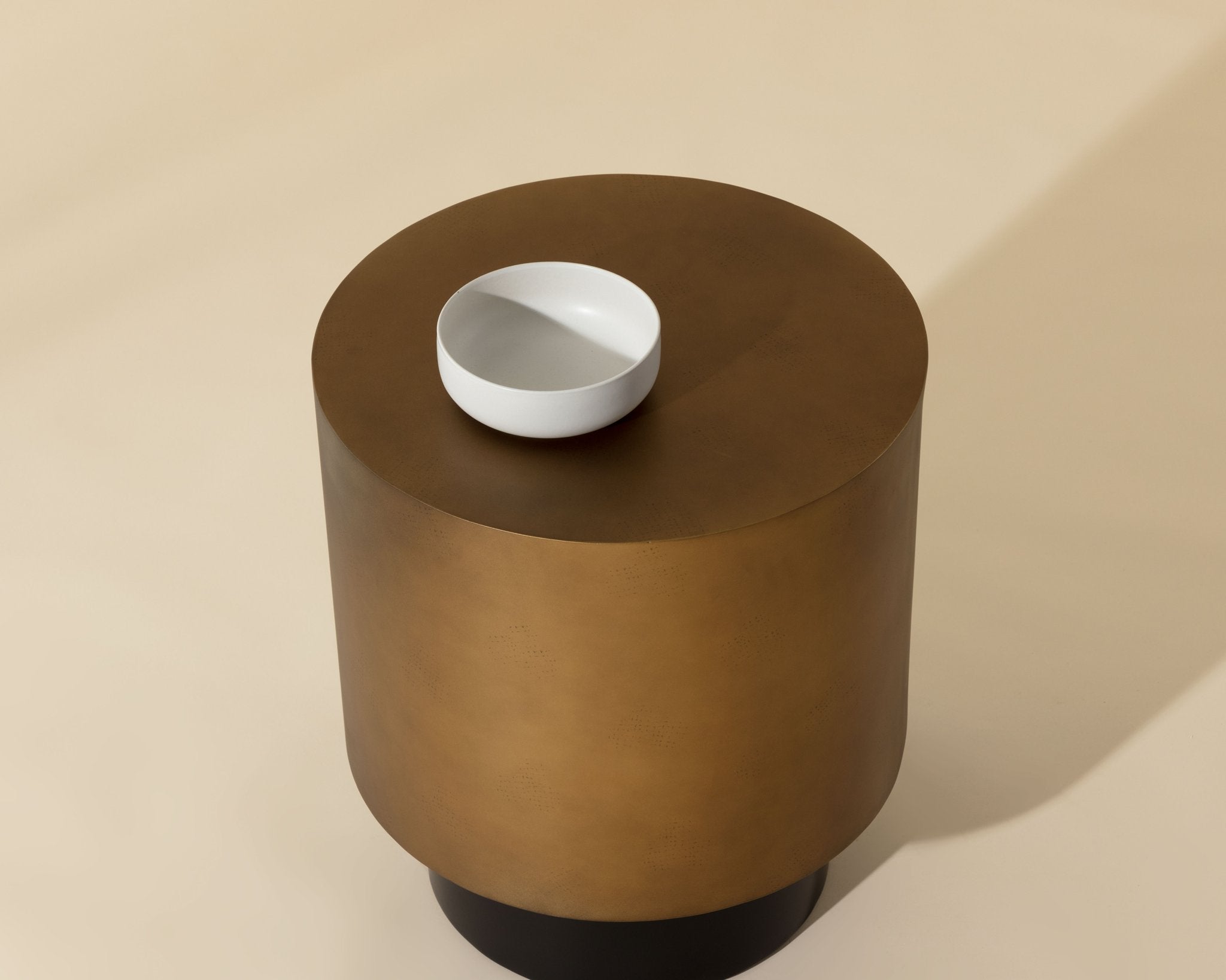 Sunpan Bernaby End Table Antique Brass