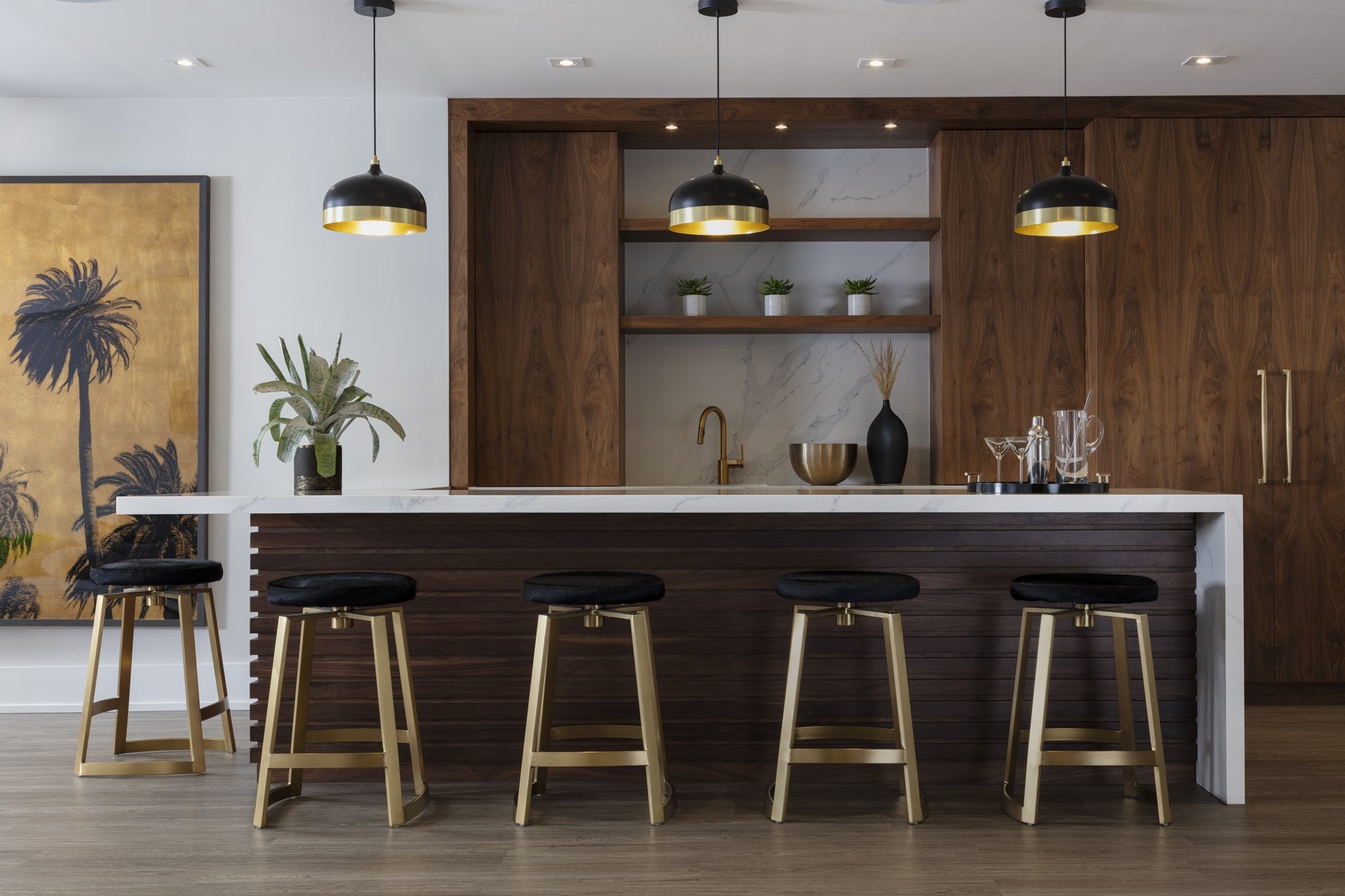 Sunpan Hendrix Swivel Counter Stool