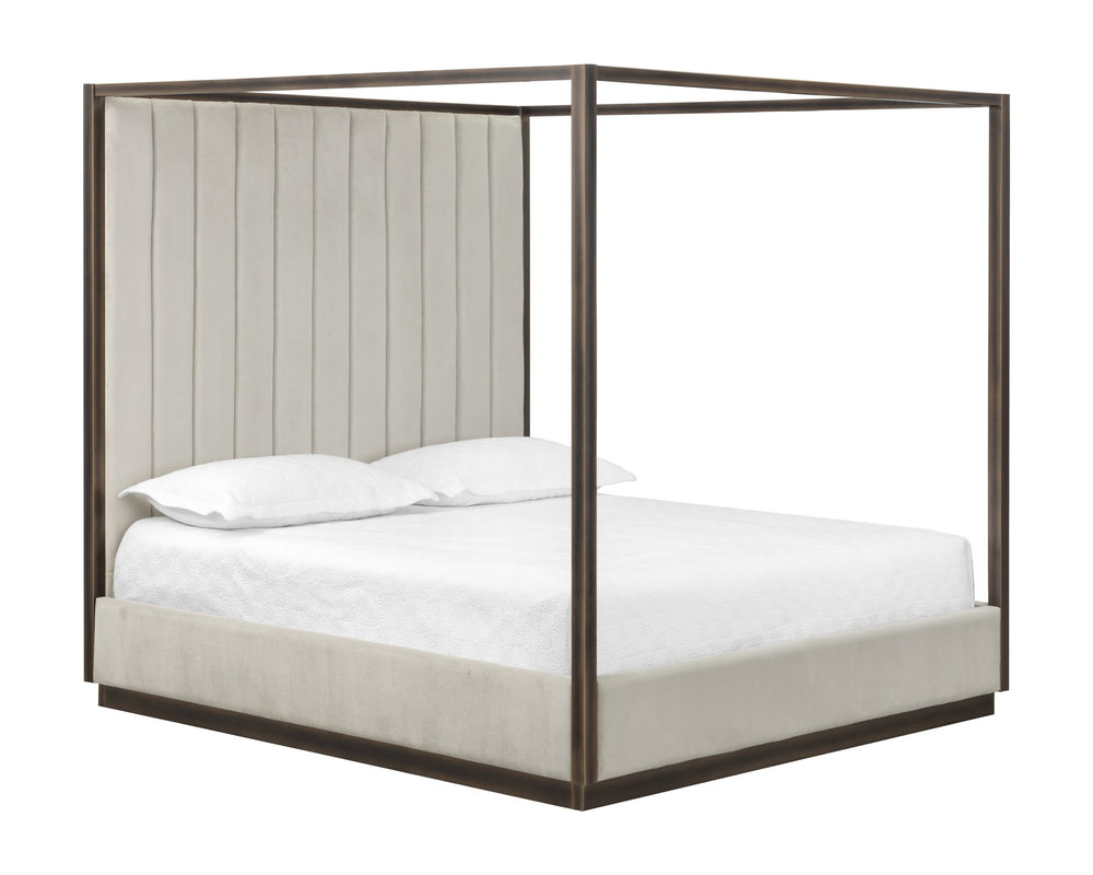 Sunpan Casette Canopy Bed King Piccolo Prosecco
