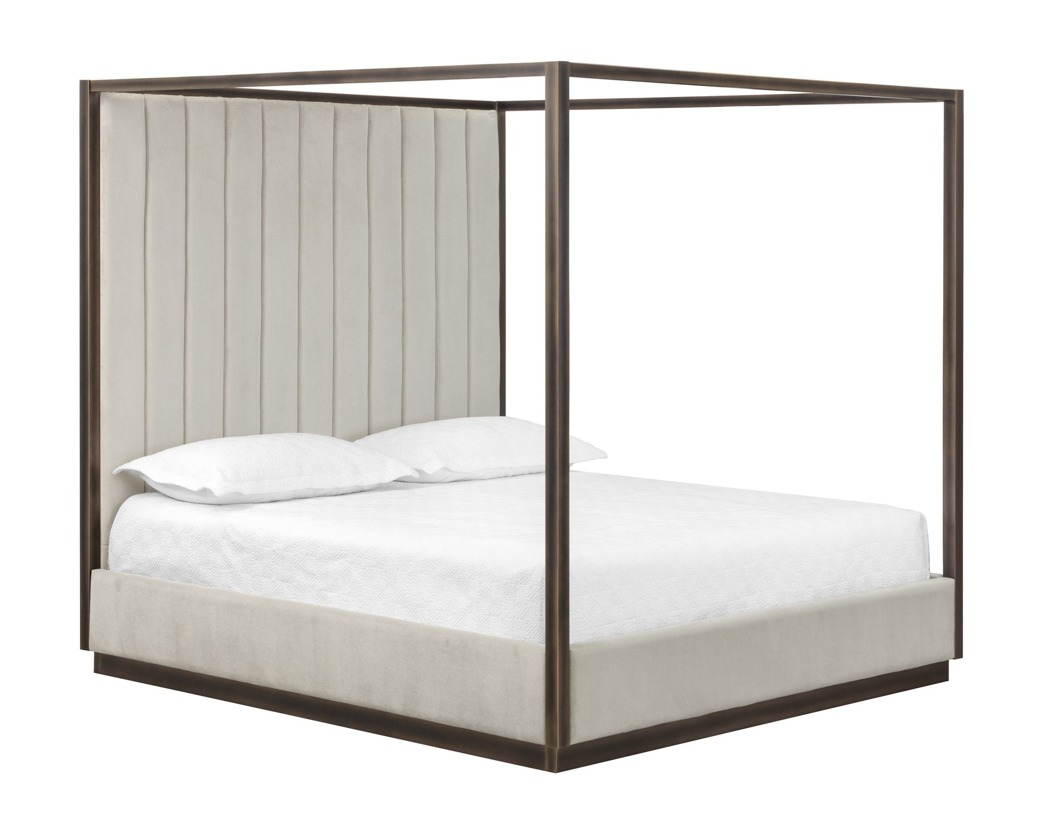 Sunpan Casette Canopy Bed King Piccolo Prosecco