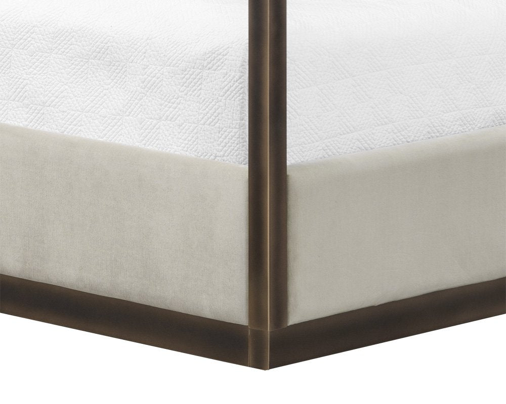 Sunpan Casette Canopy Bed King Piccolo Prosecco