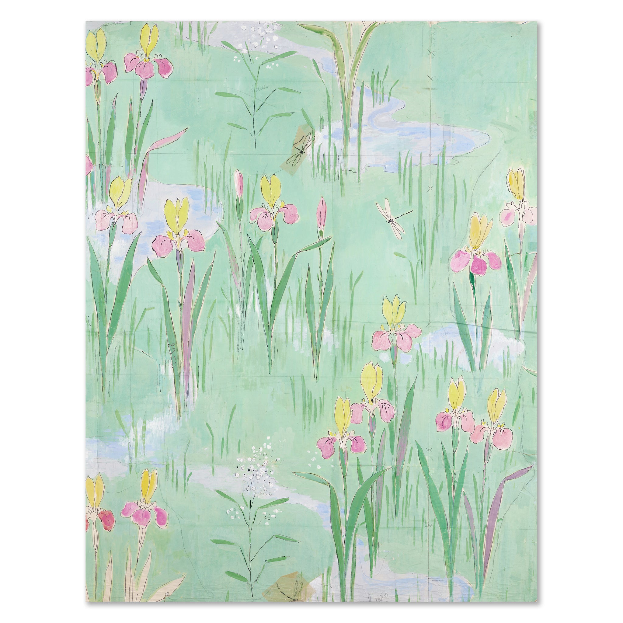 Paule Marrot Fleurs Vertes Wall Art