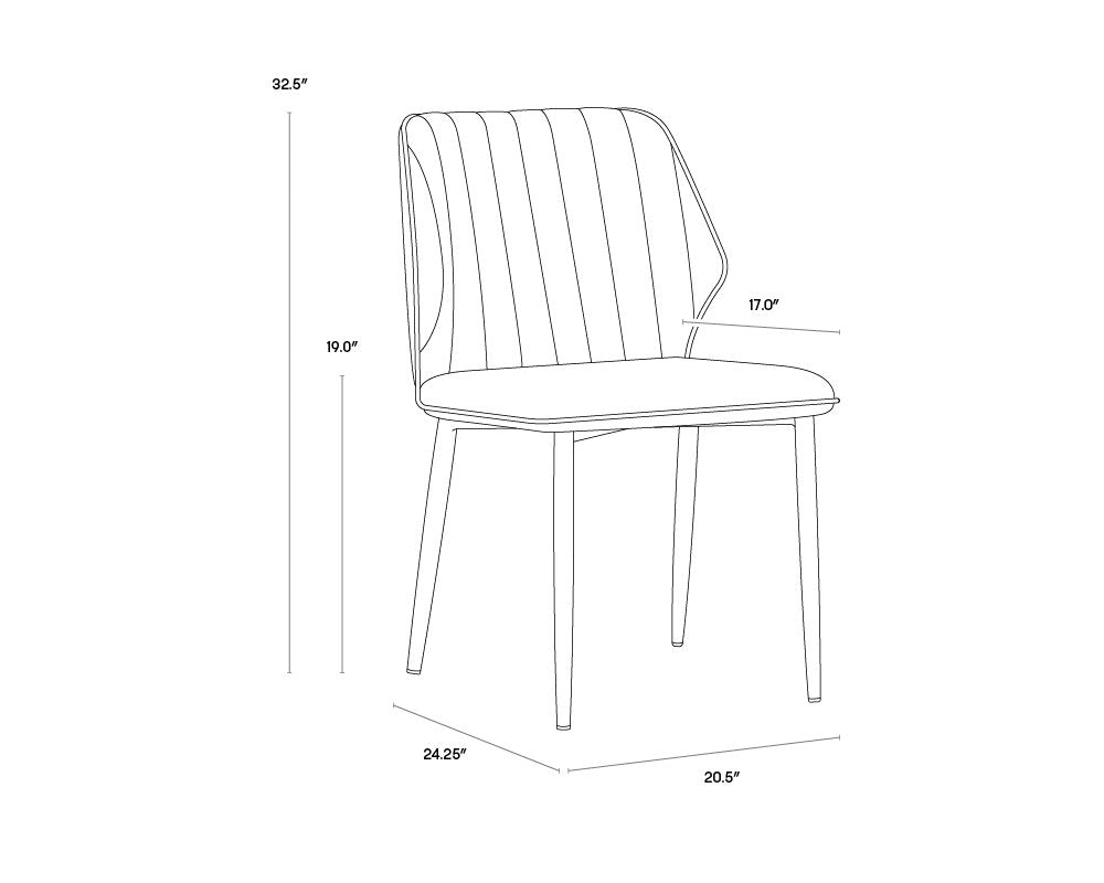 Sunpan Clinton Dining Chair Bronze Set Of 2