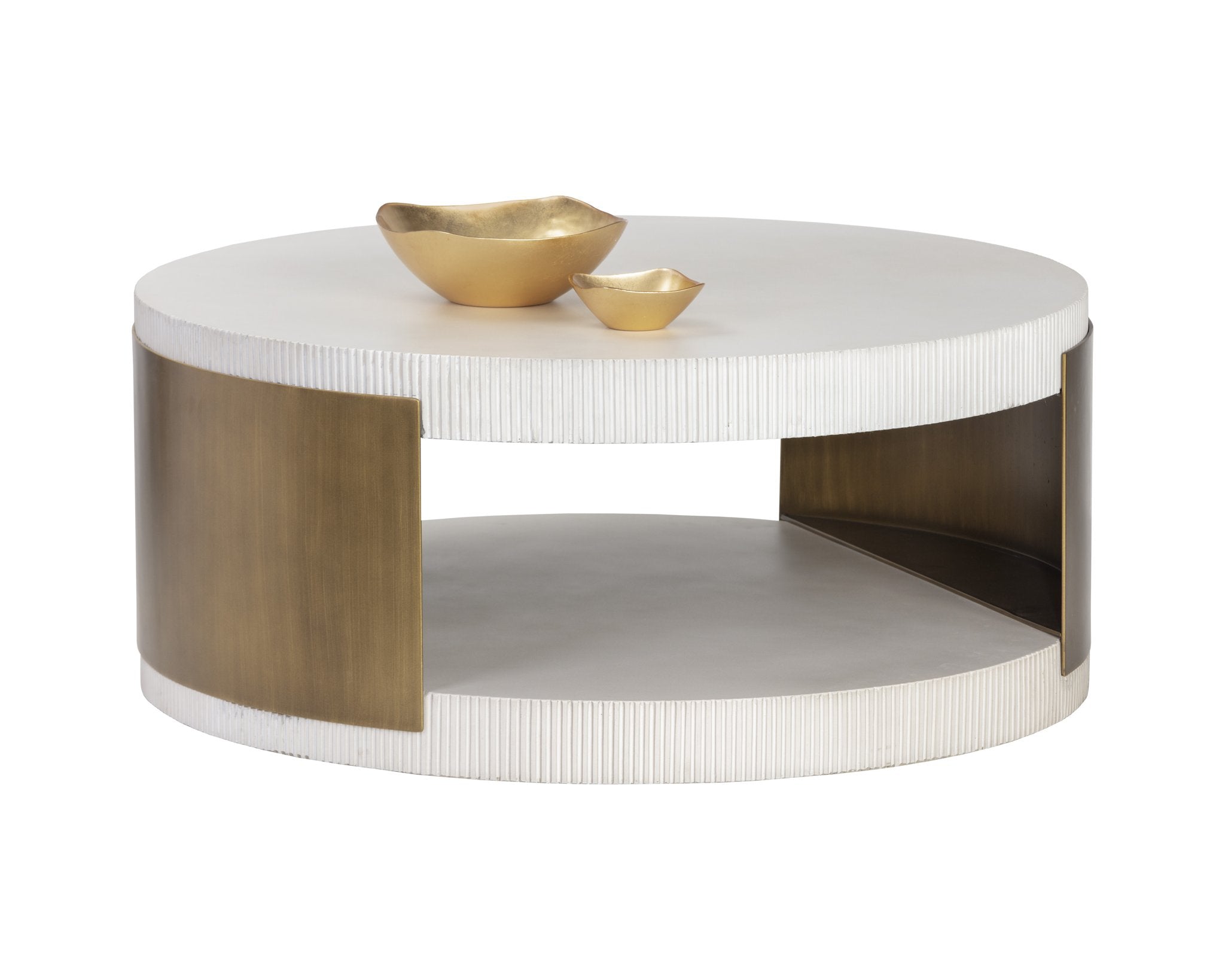 Sunpan Cavette Coffee Table White