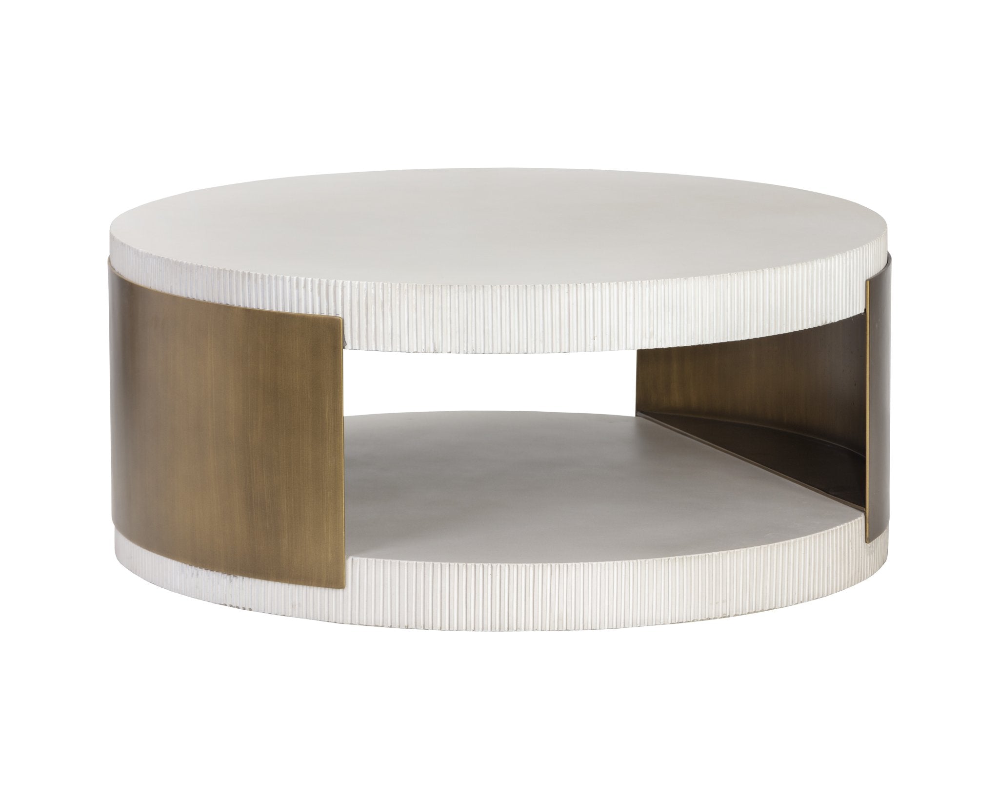 Sunpan Cavette Coffee Table White