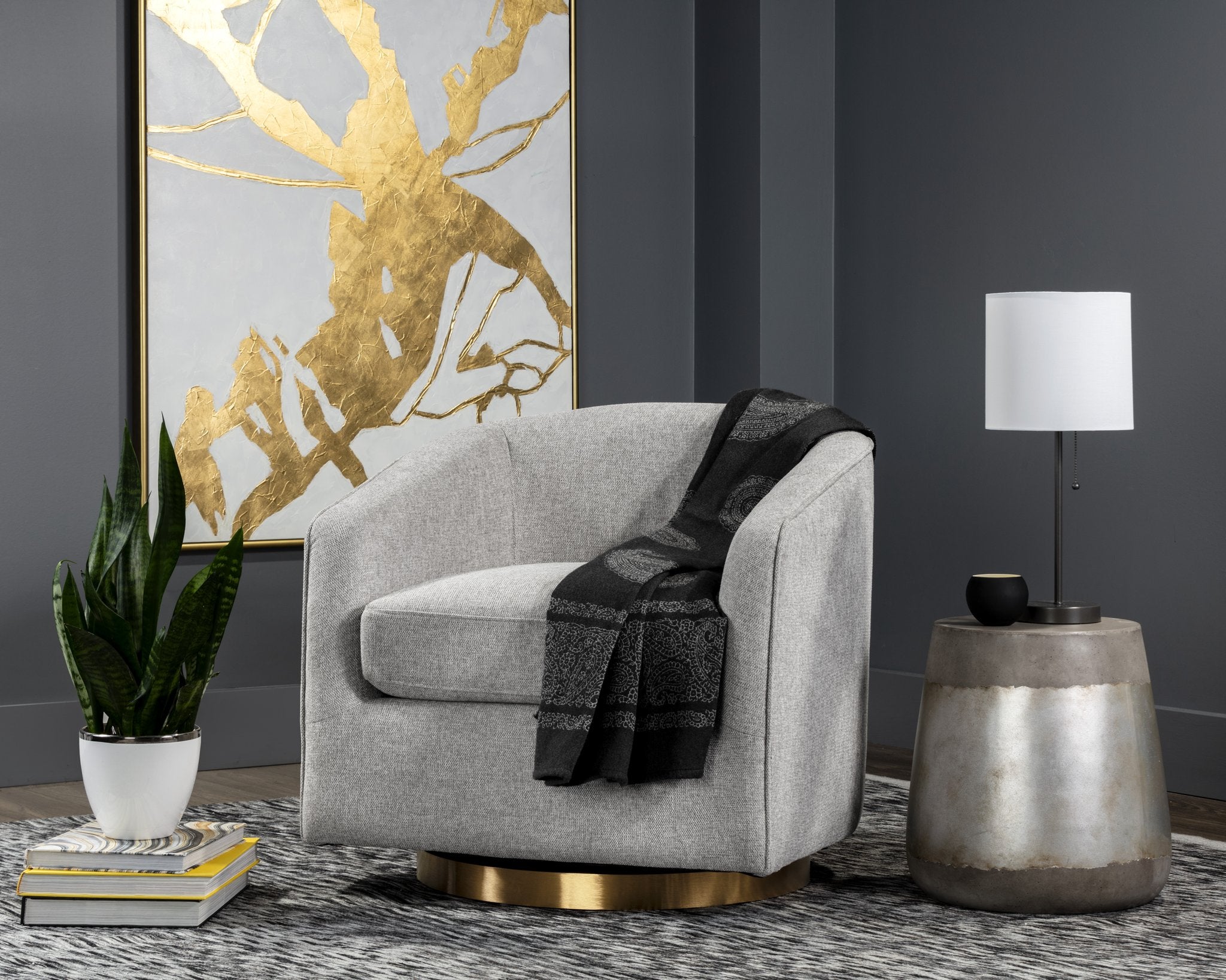 Sunpan Hazel Swivel Lounge Chair