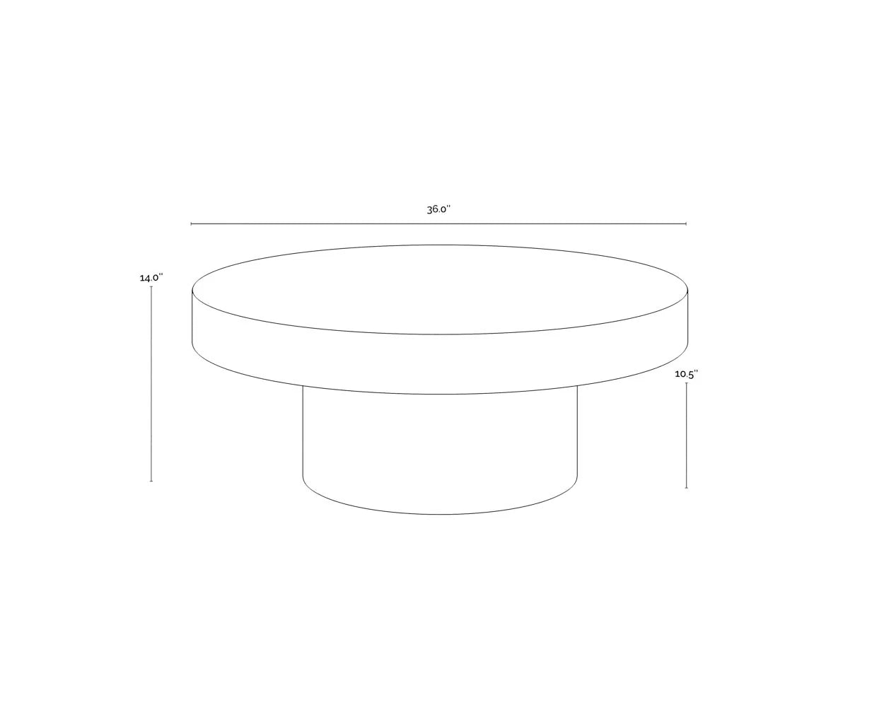 Sunpan Brando Coffee Table