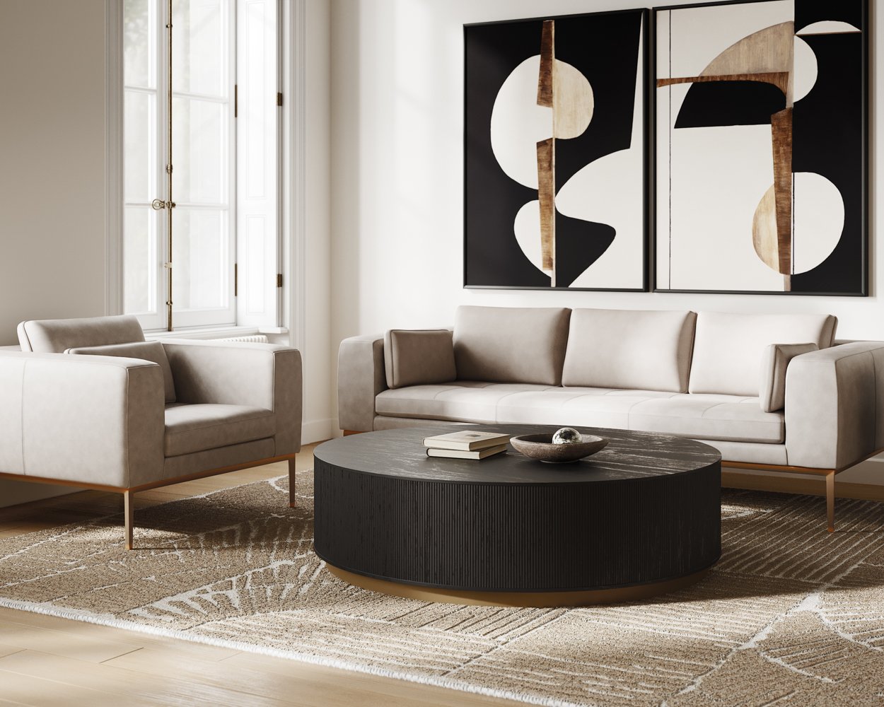 Sunpan Burr Sofa