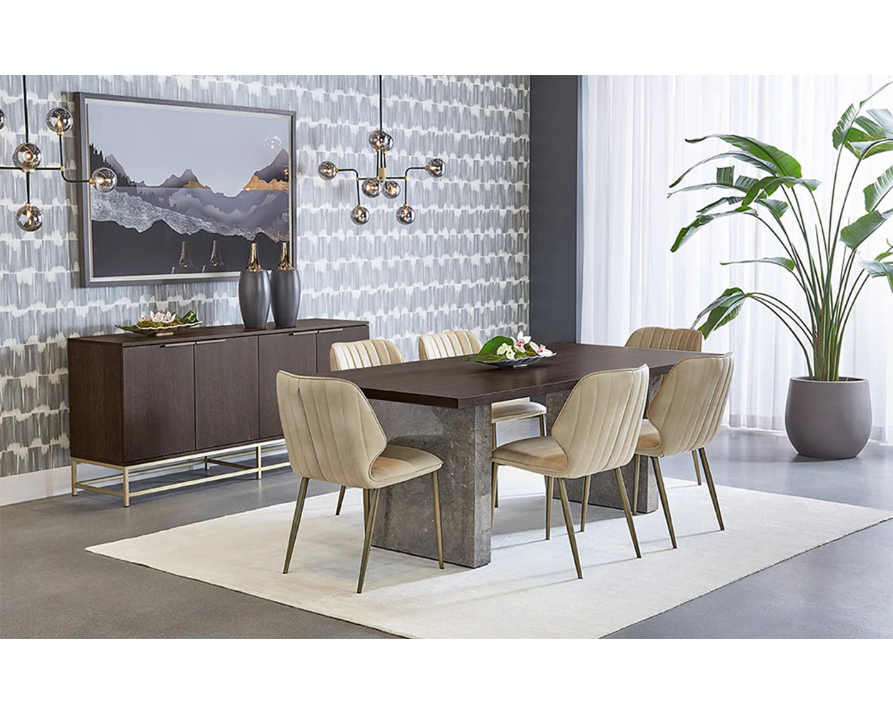 Sunpan Clinton Dining Chair Bronze Set Of 2