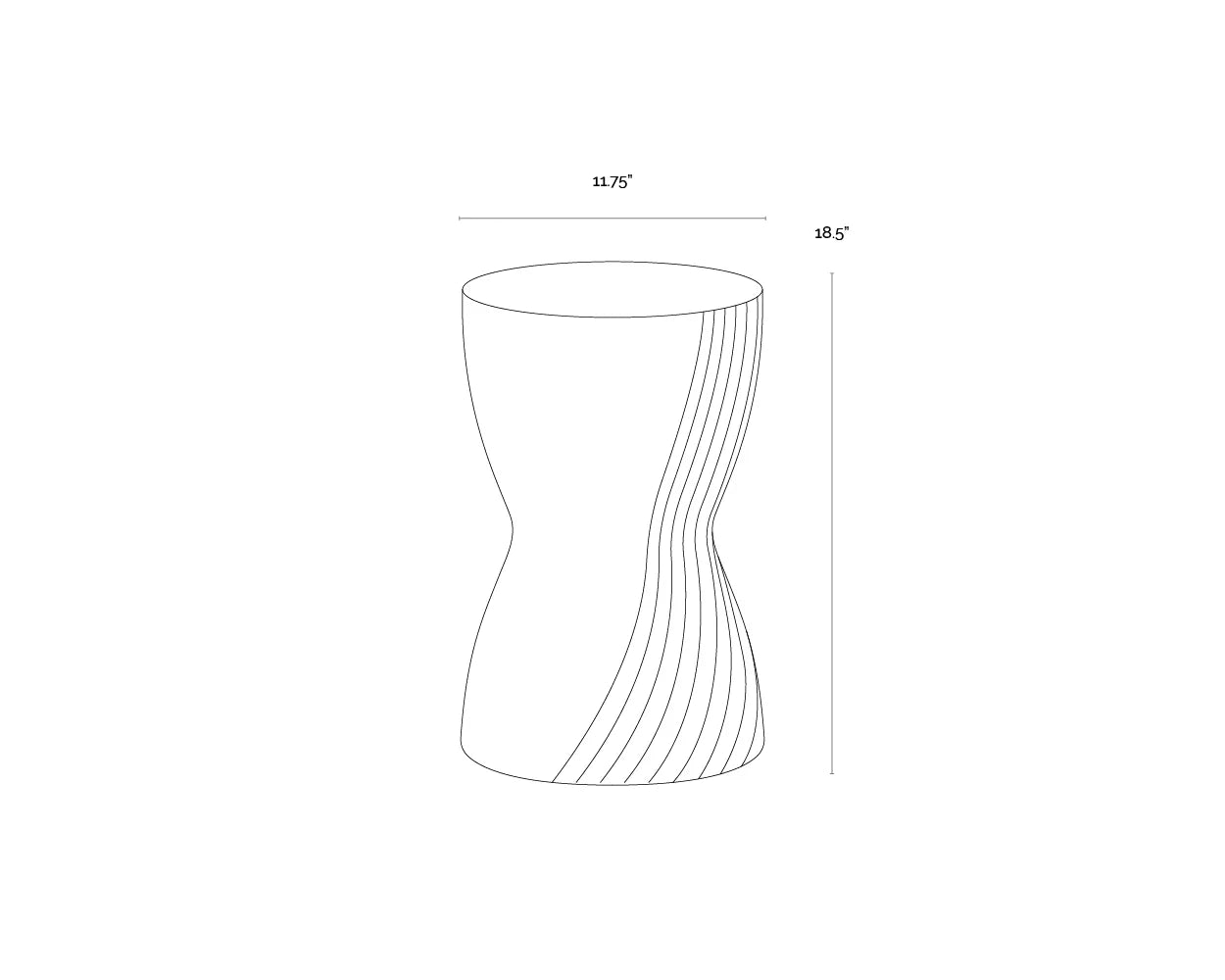 Sunpan Cara End Table