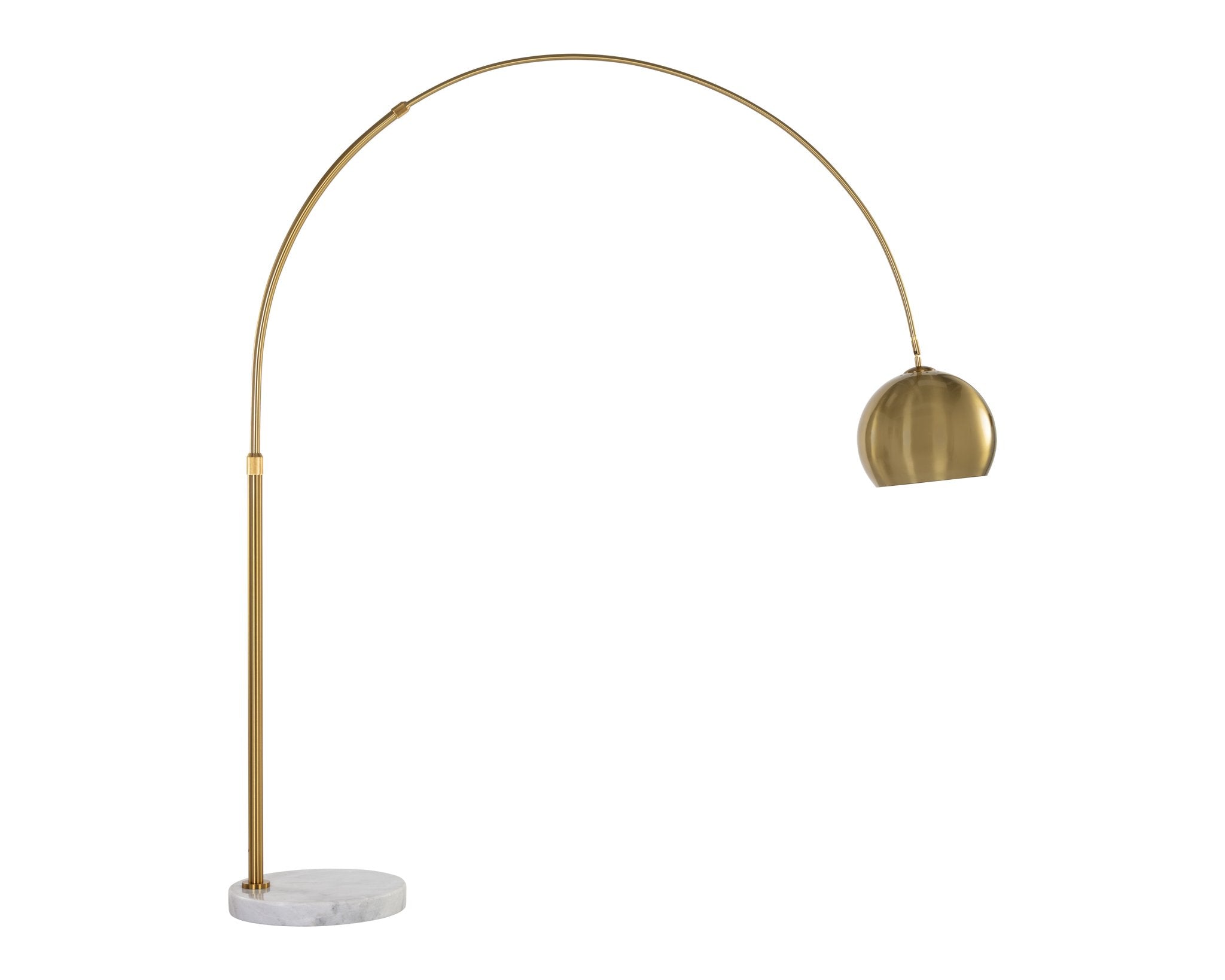Sunpan Vern Floor Lamp Brass