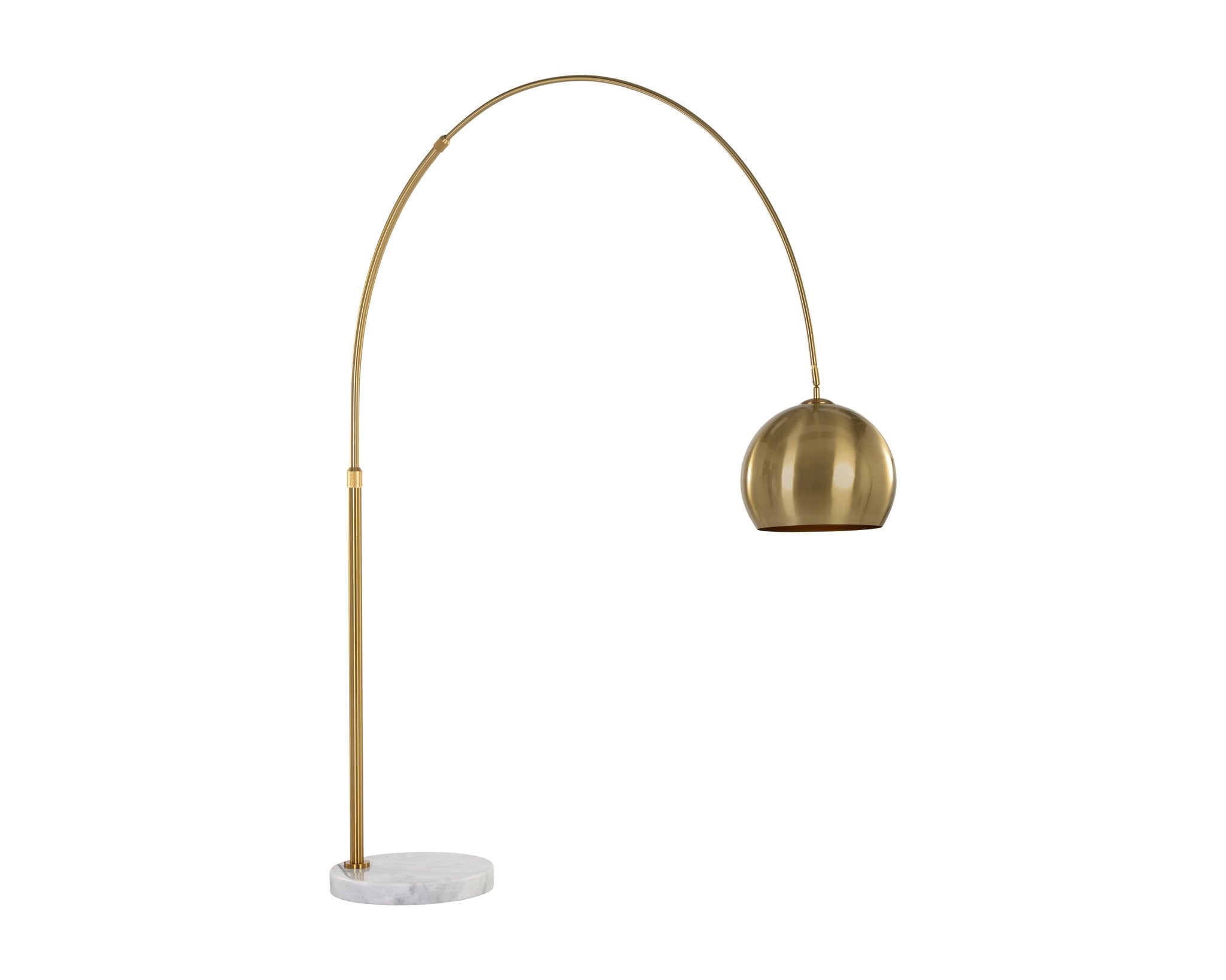 Sunpan Vern Floor Lamp Brass