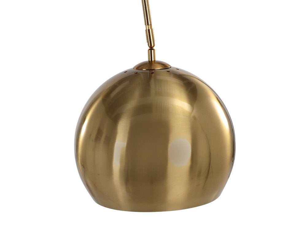 Sunpan Vern Floor Lamp Brass