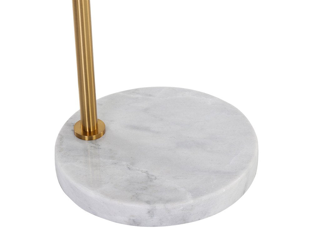 Sunpan Vern Floor Lamp Brass