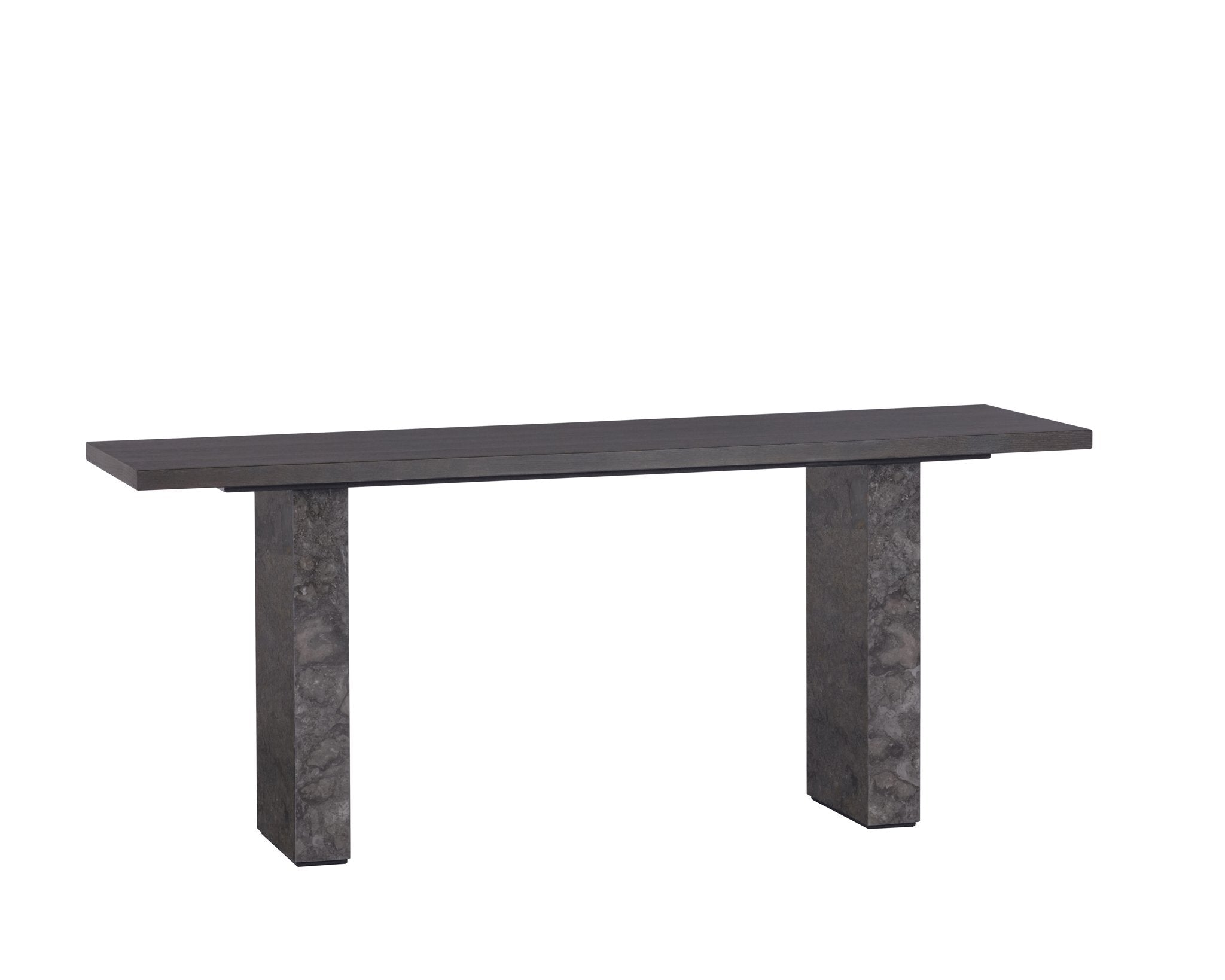 Sunpan Rebel Console Table Grey Marble / Charcoal Grey