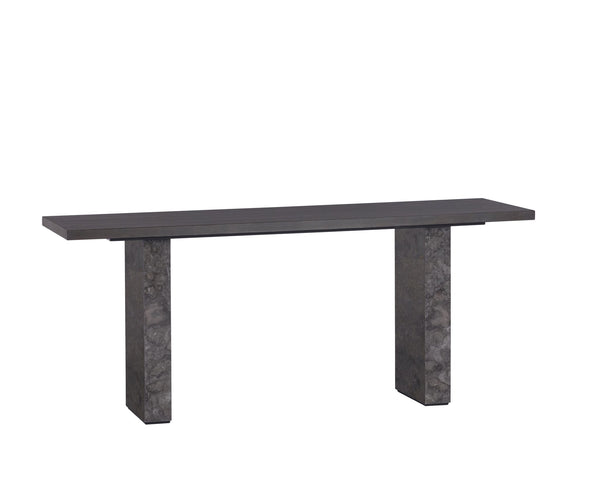 Sunpan Rebel Console Table Grey Marble / Charcoal Grey