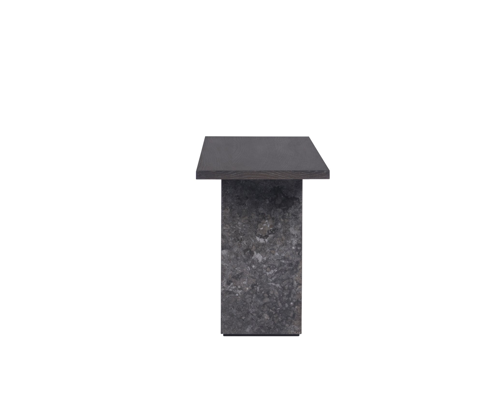 Sunpan Rebel Console Table Grey Marble / Charcoal Grey
