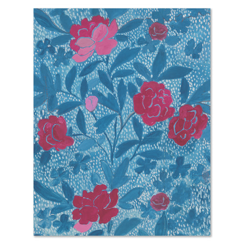 Paule Marrot Floral Blue Art