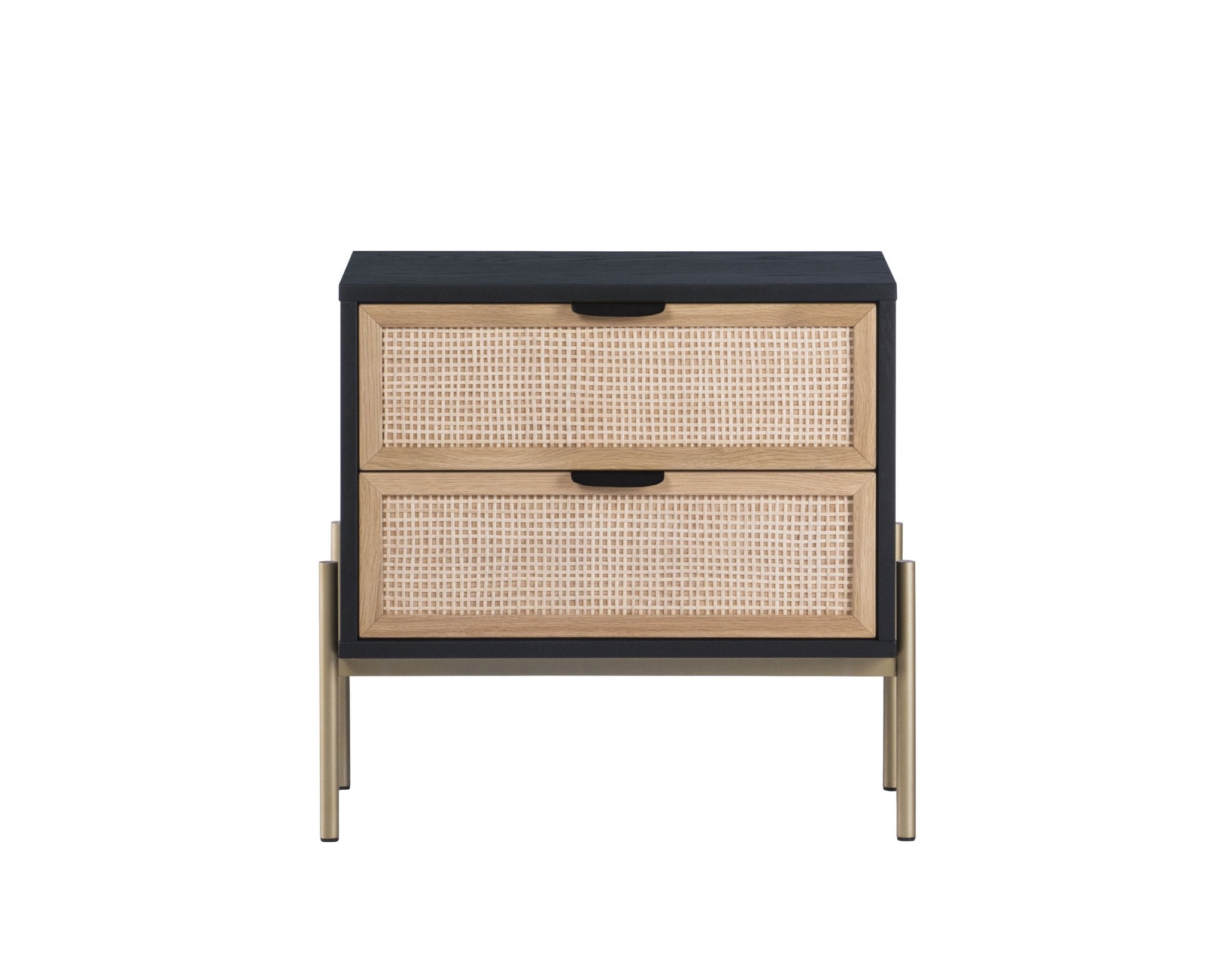 Sunpan Avida Nightstand Gold Black/Natural