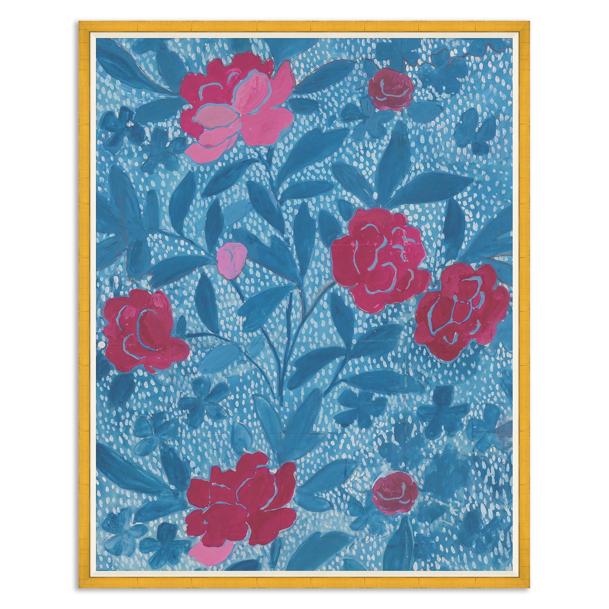 Paule Marrot Floral Blue Art