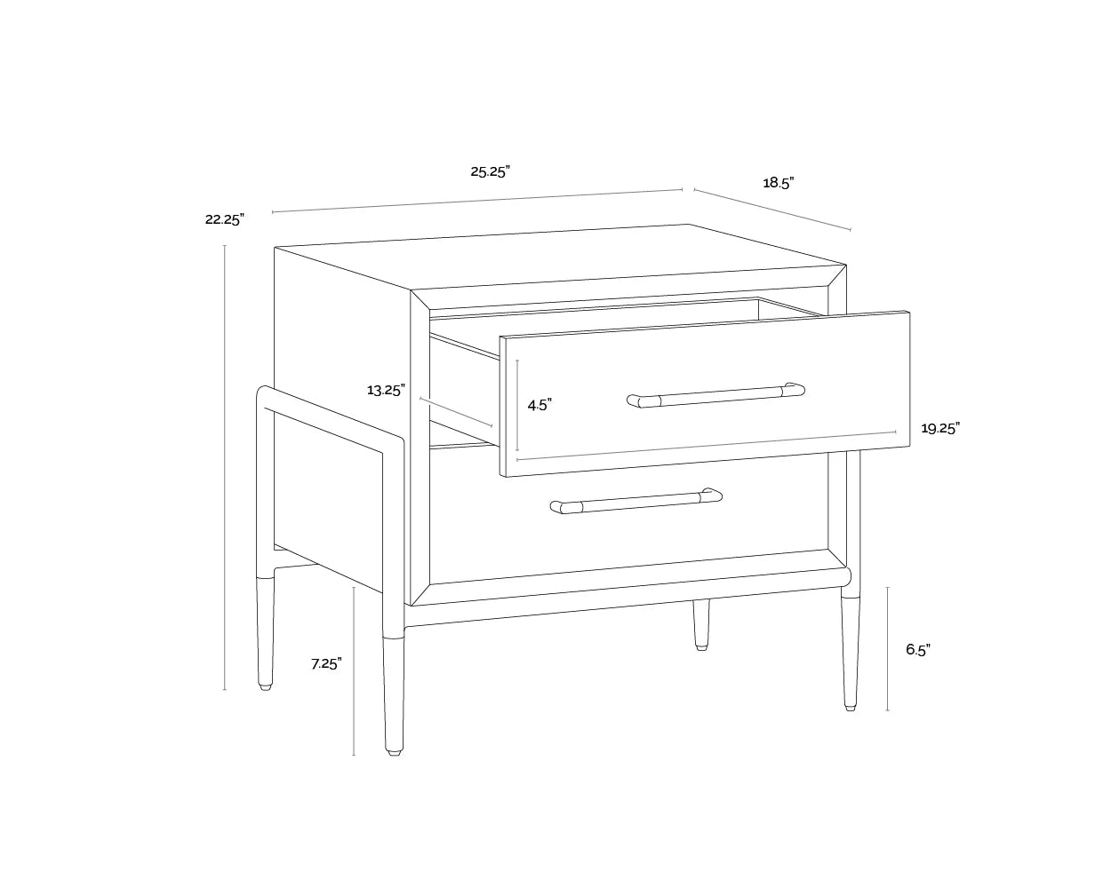 Sunpan Weldrick Nightstand