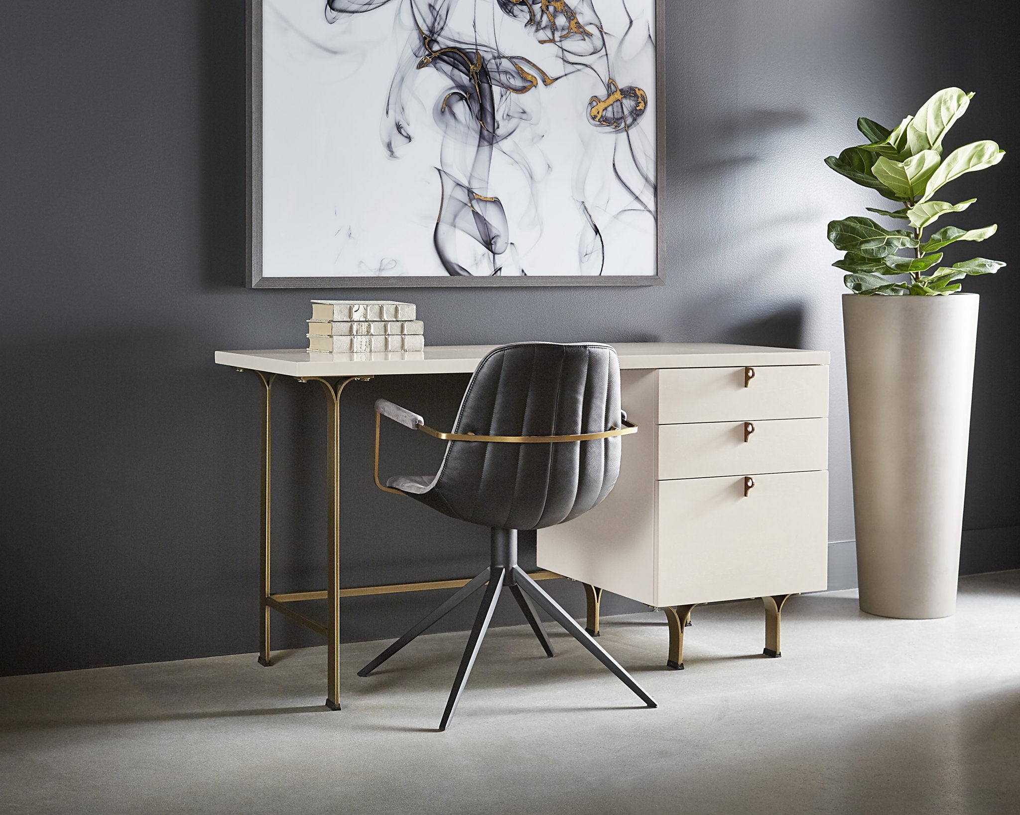 Sunpan Celine Desk Cream