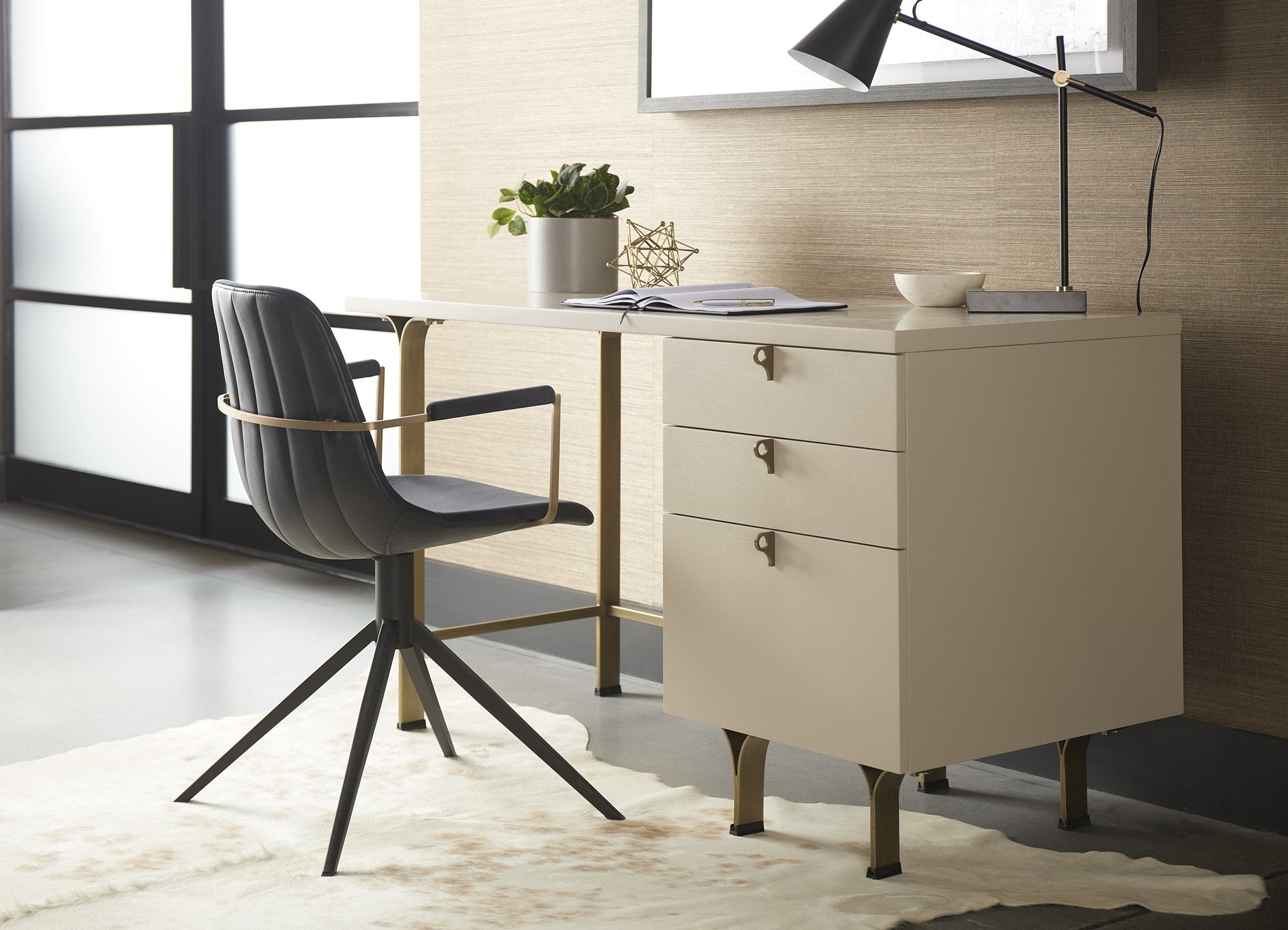 Sunpan Celine Desk Cream