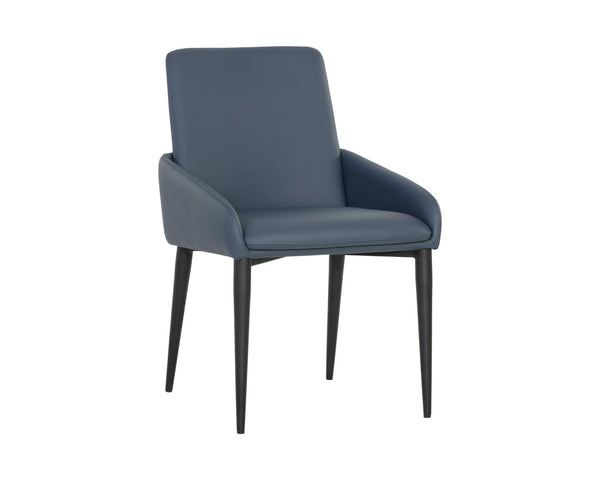 Sunpan Carlo Dining Armchair Black Dillon Thunder