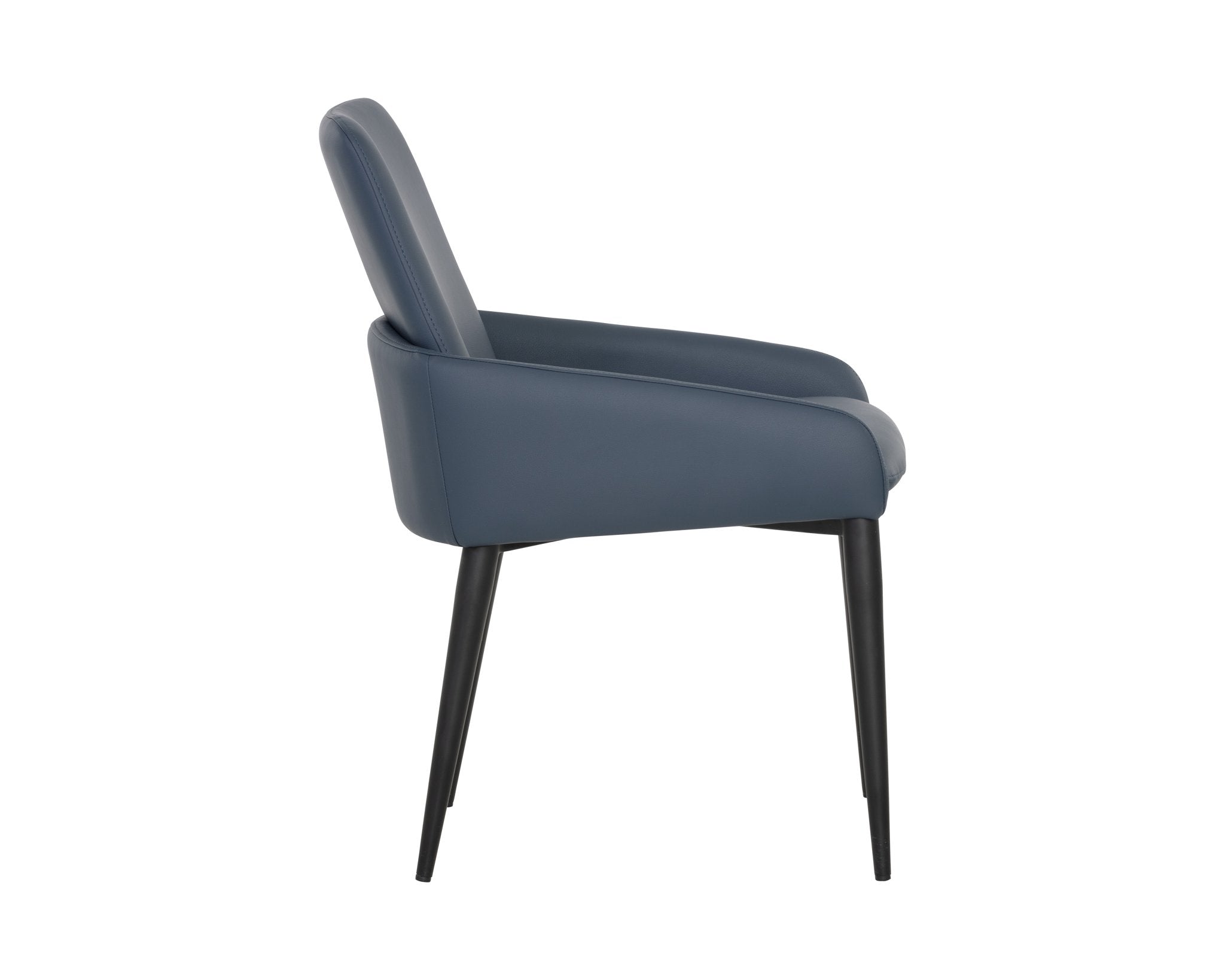 Sunpan Carlo Dining Armchair Black Dillon Thunder