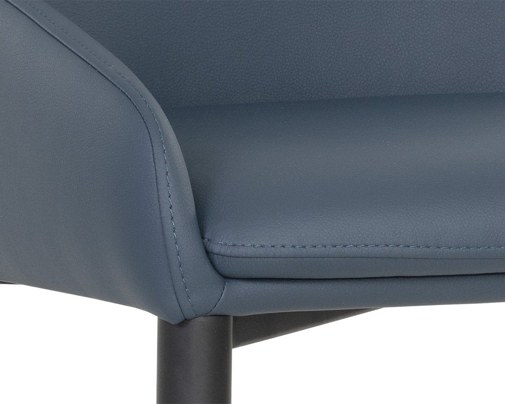 Sunpan Carlo Dining Armchair Black Dillon Thunder
