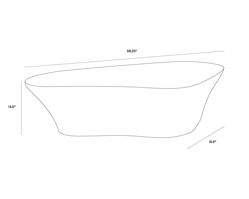 Sunpan Dali Coffee Table White